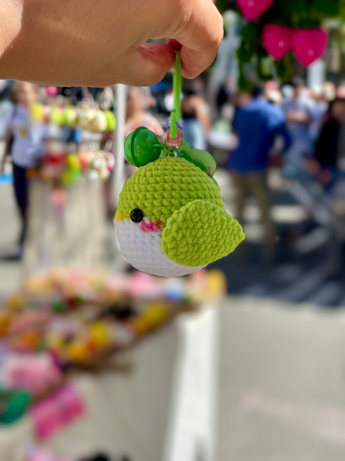 Baby Bird Ahgase Crochet Keychain