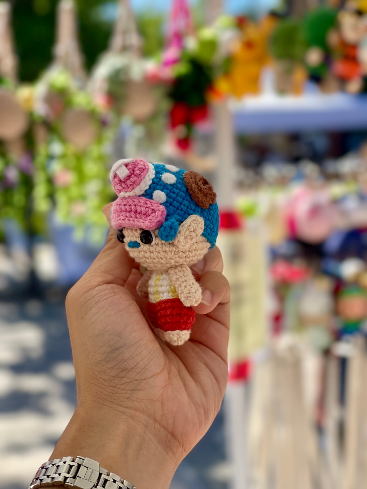 Chopper One Piece Crochet Doll Keychain