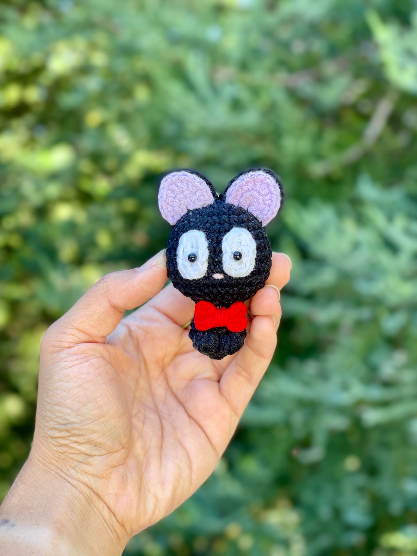 Jiji Cat Kiki Delivery Service Crochet Keychain