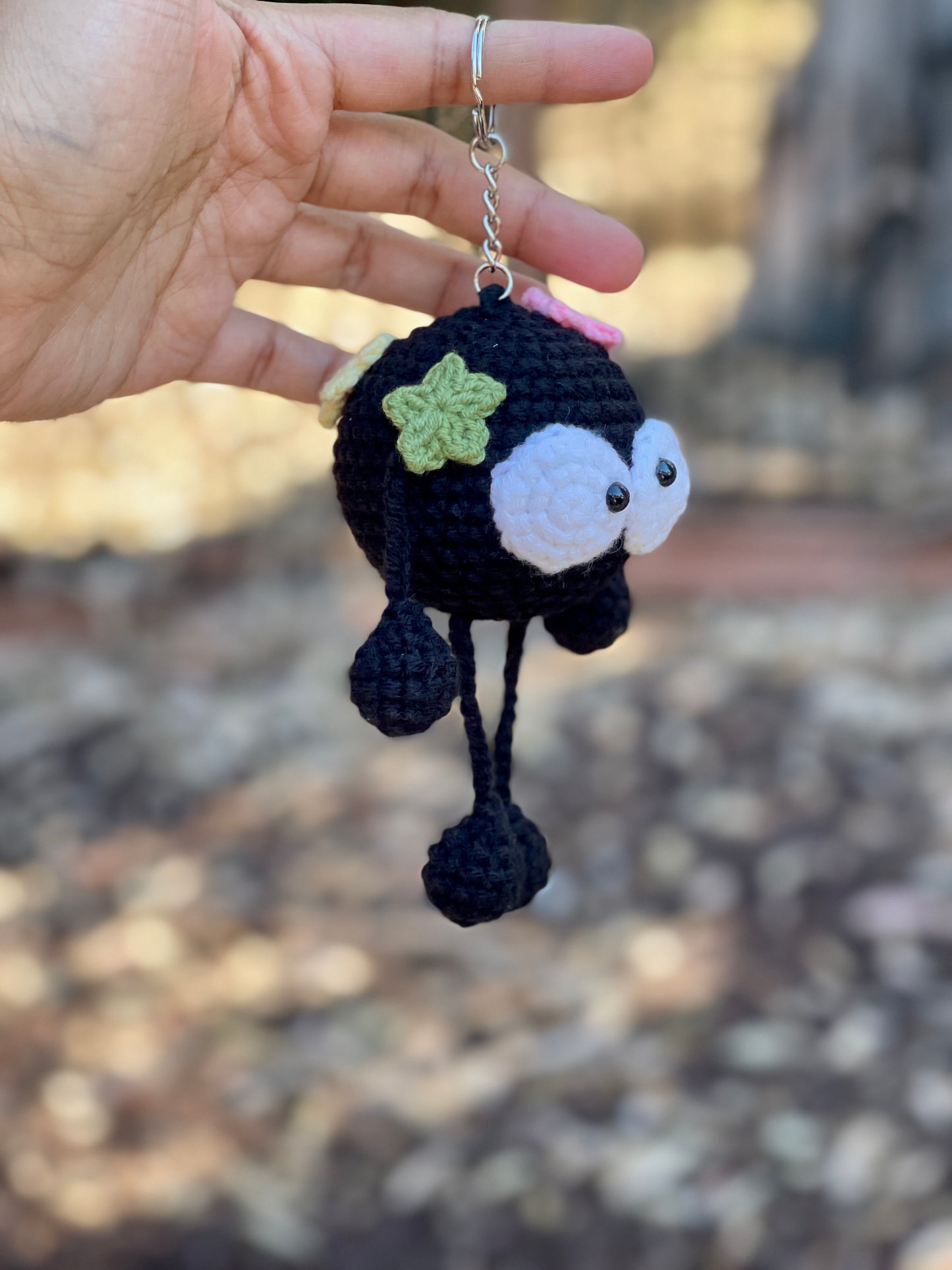 Soot Sprite Crochet Keychain