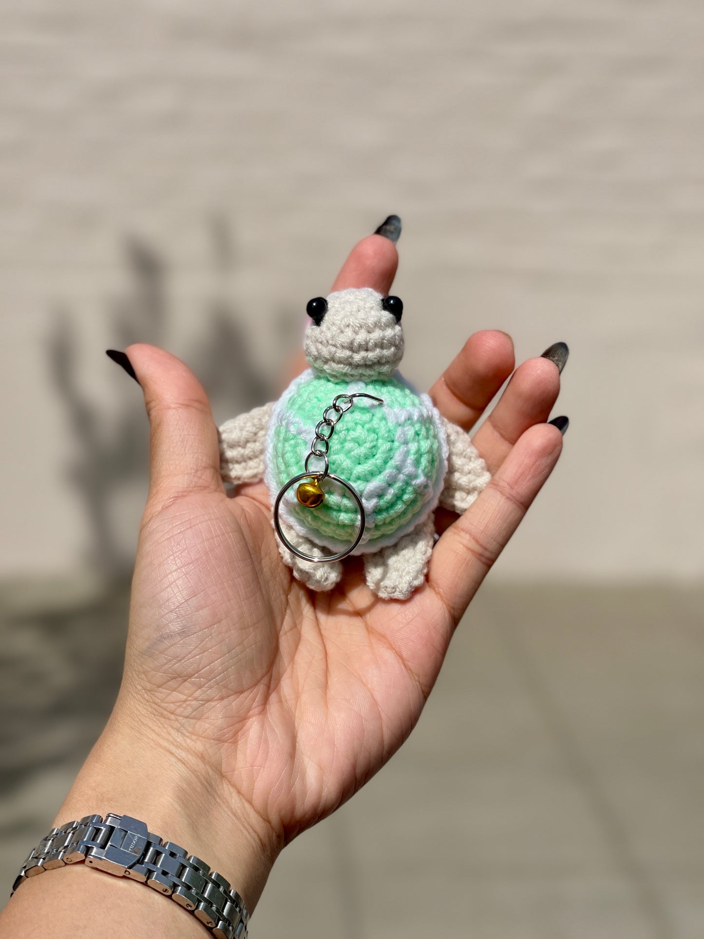 Sea Turtle Crochet Keychain