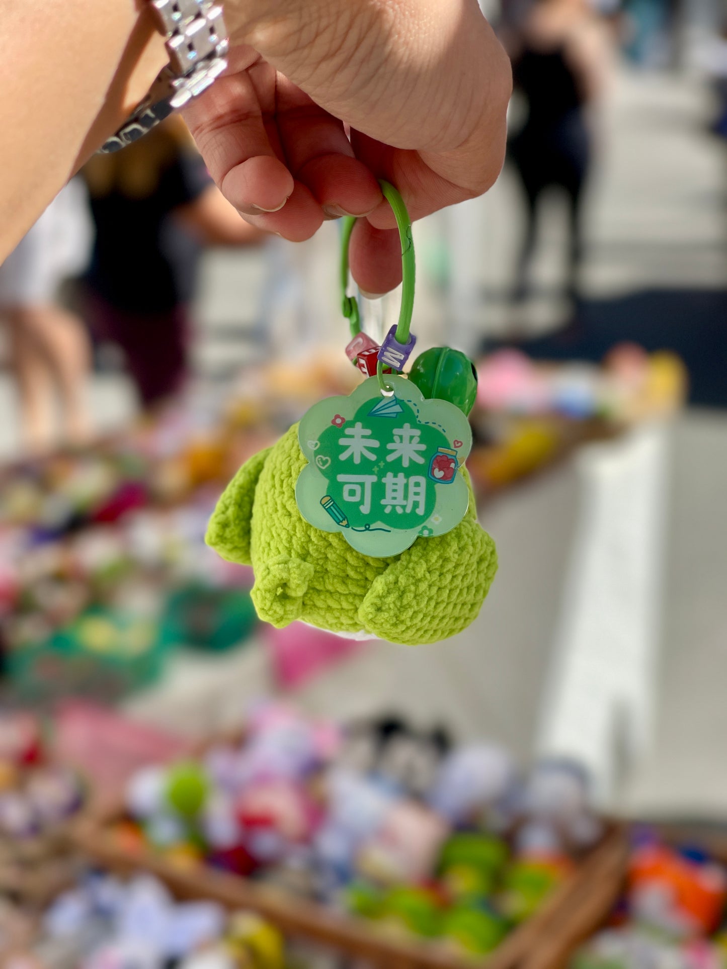 Baby Bird Ahgase Crochet Keychain