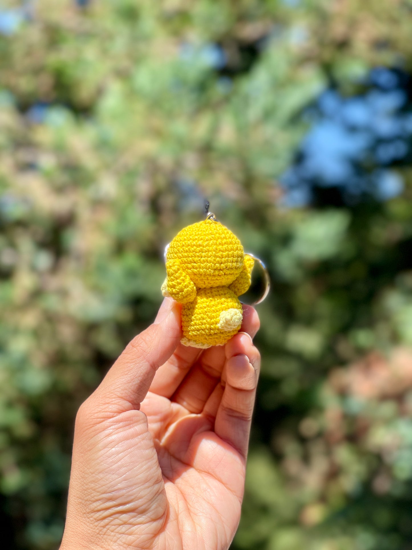 Psyduck Crochet Keychain