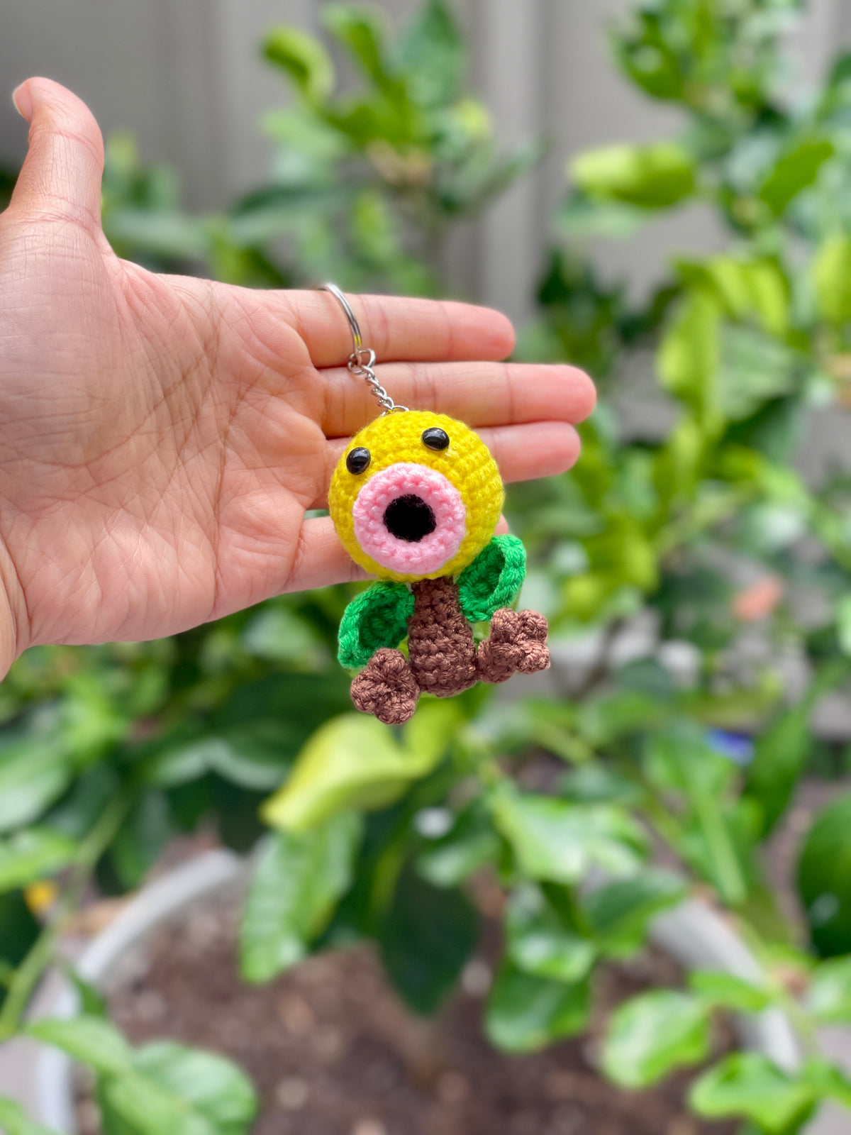 Baby Bellsprout Crochet Keychain