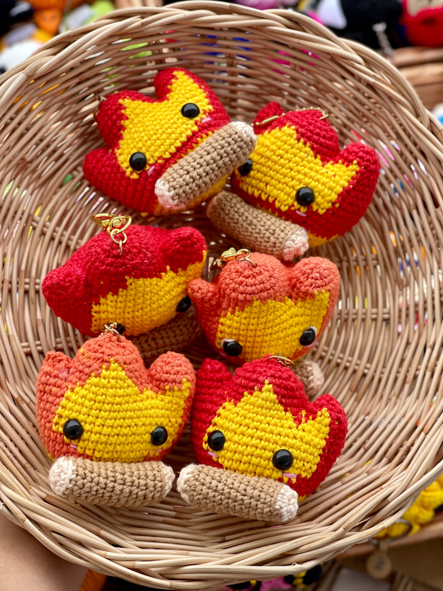 Calcifer : Howl’s Moving Castle Crochet Keychain
