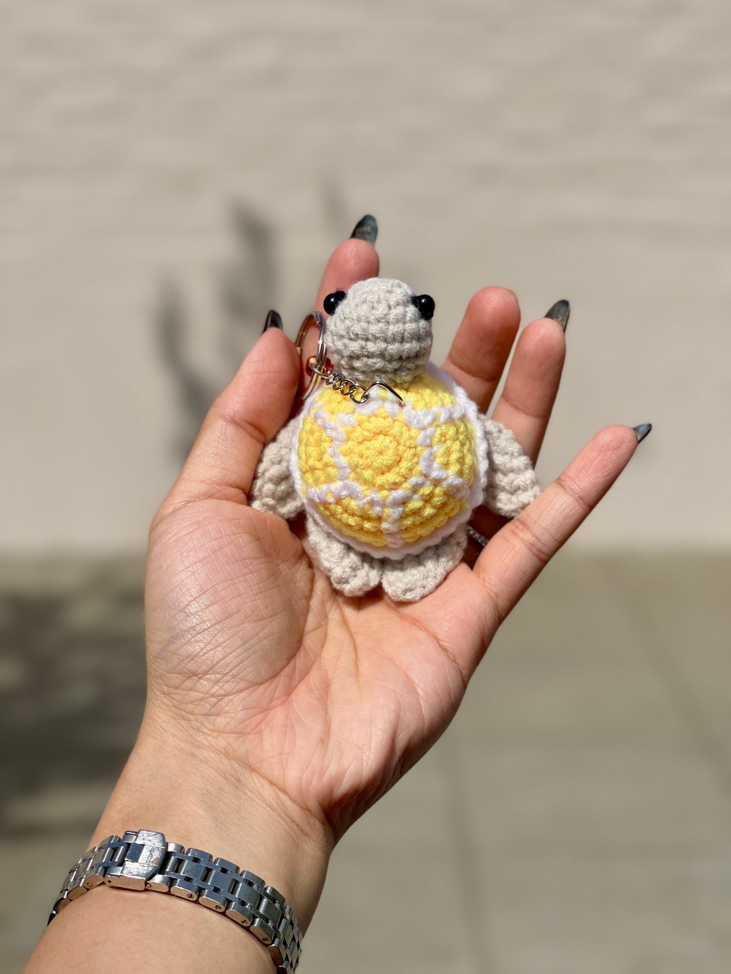 Sea Turtle Crochet Keychain