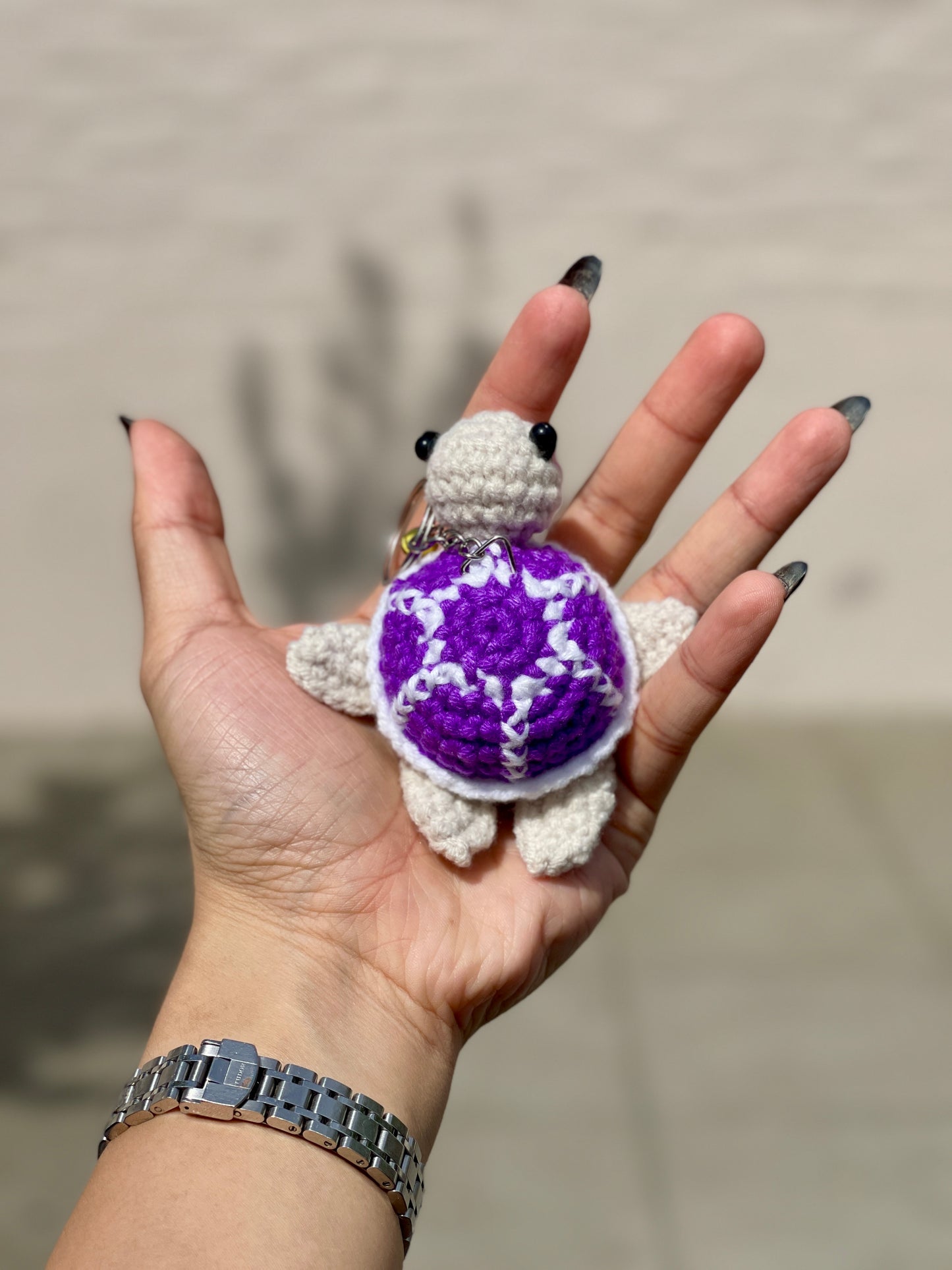 Sea Turtle Crochet Keychain