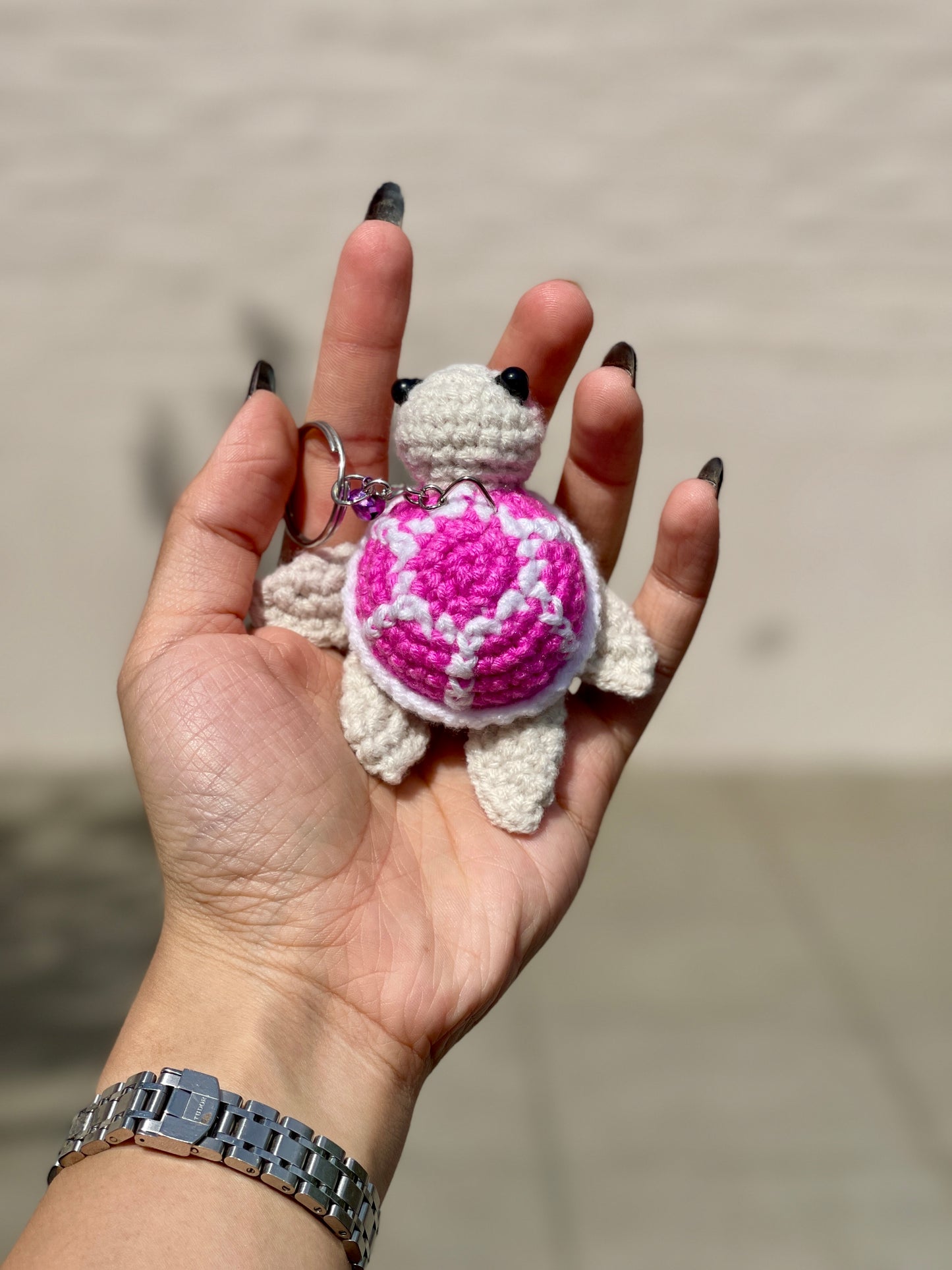 Sea Turtle Crochet Keychain