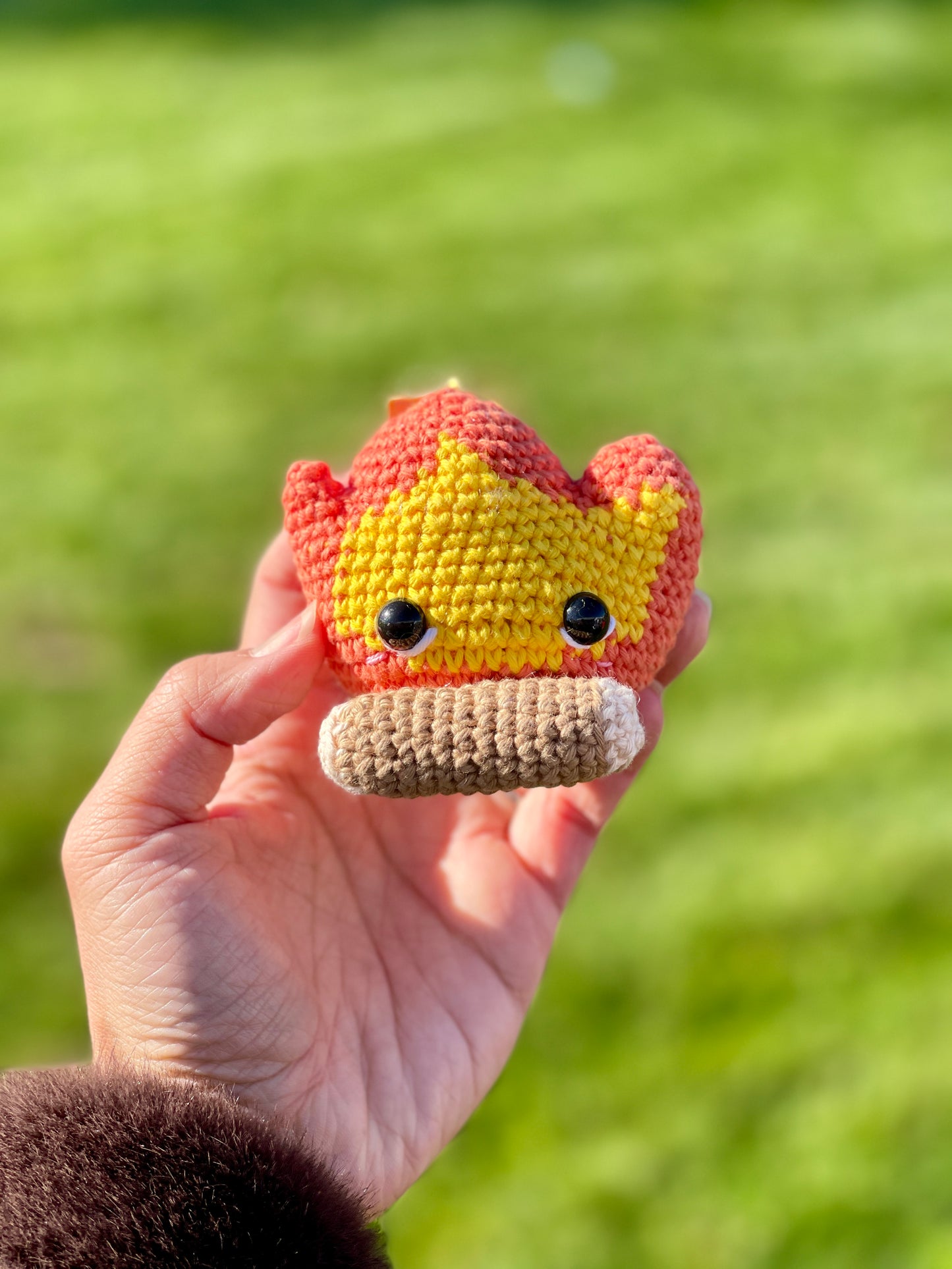 Calcifer : Howl’s Moving Castle Crochet Keychain