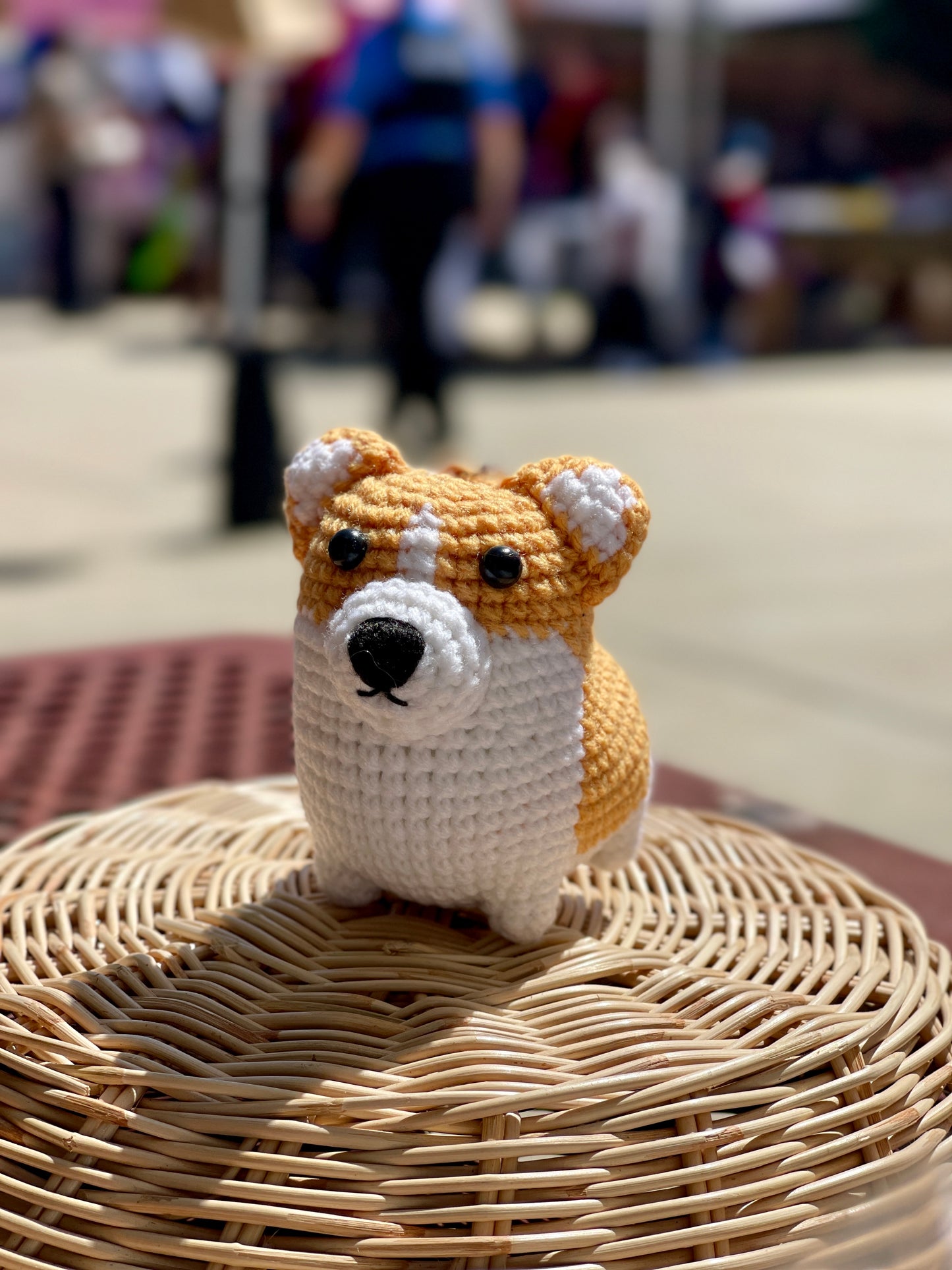 Corgi Dog Crochet Keychain