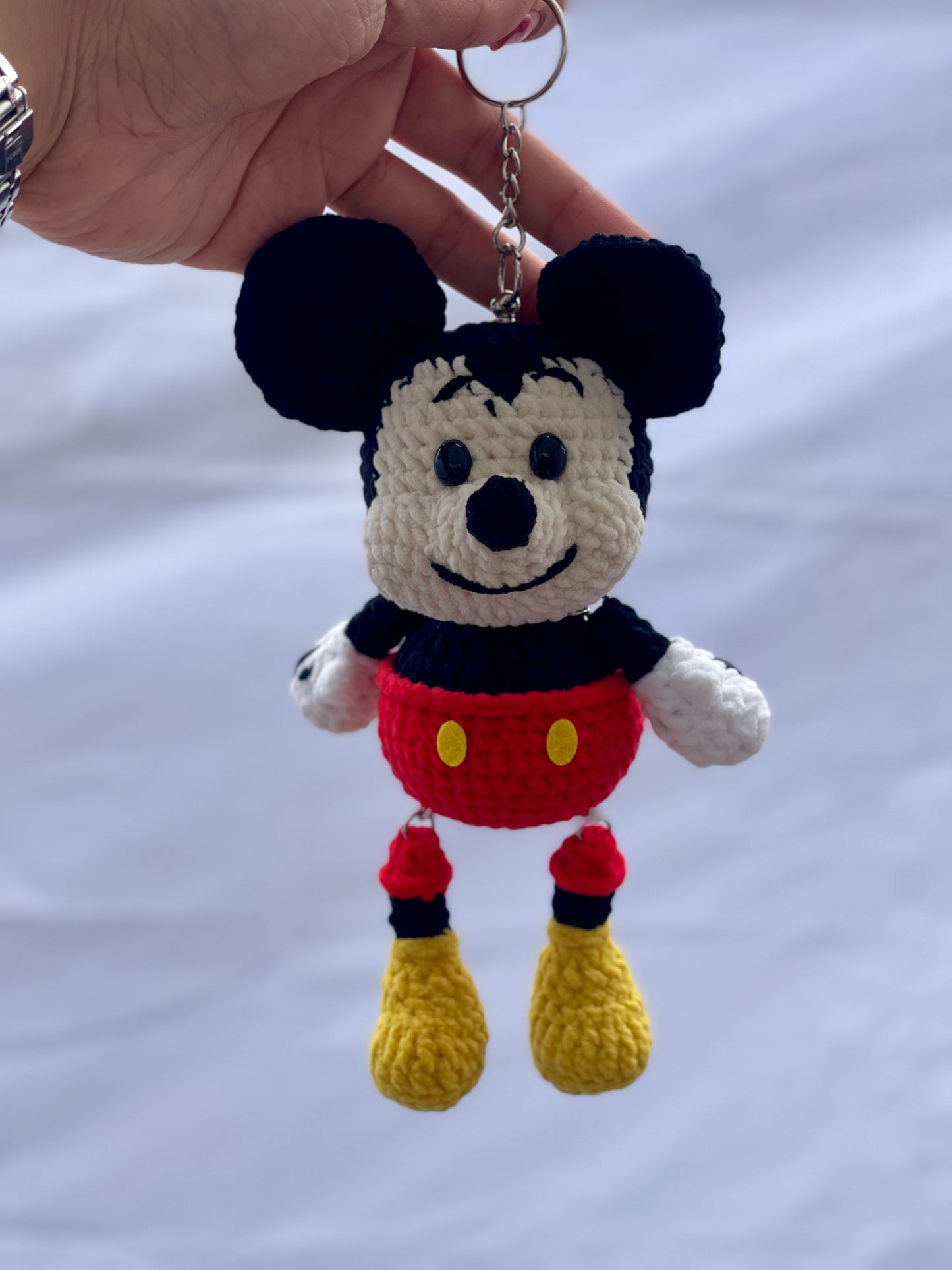 Mickey Mouse Crochet Keychain