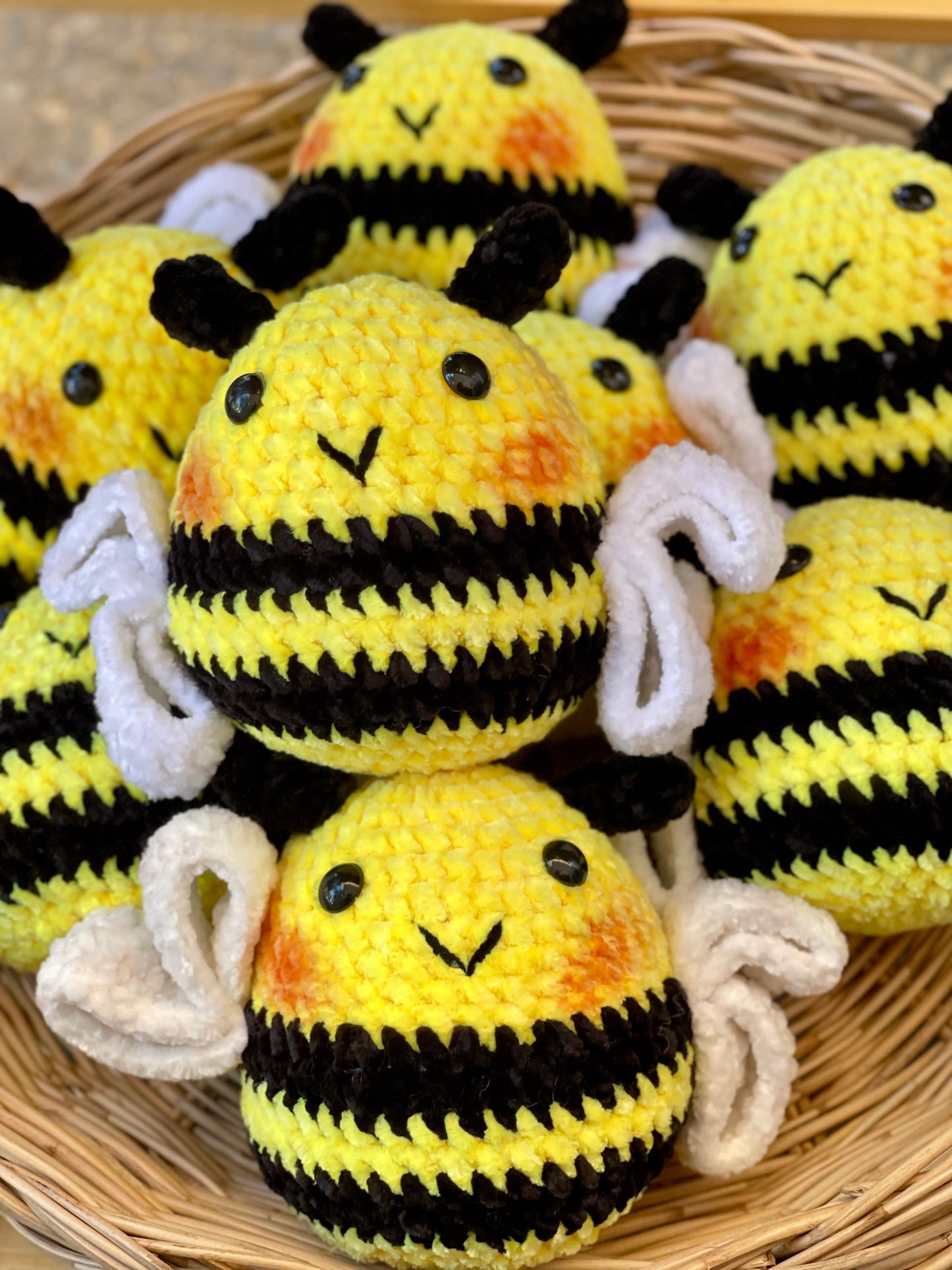 Fluffy Bee Crochet Doll