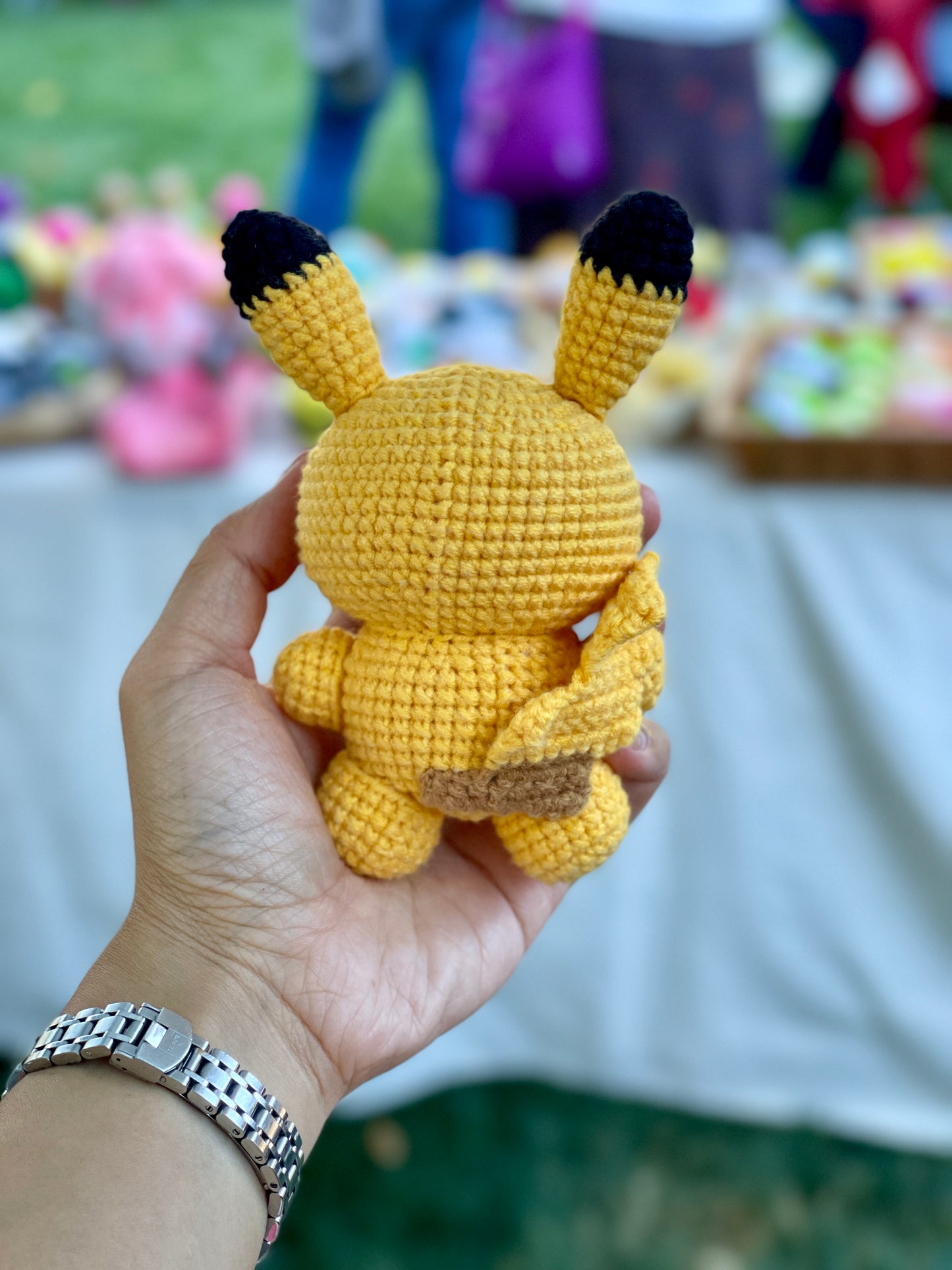 Pikachu Crochet Doll Keychain