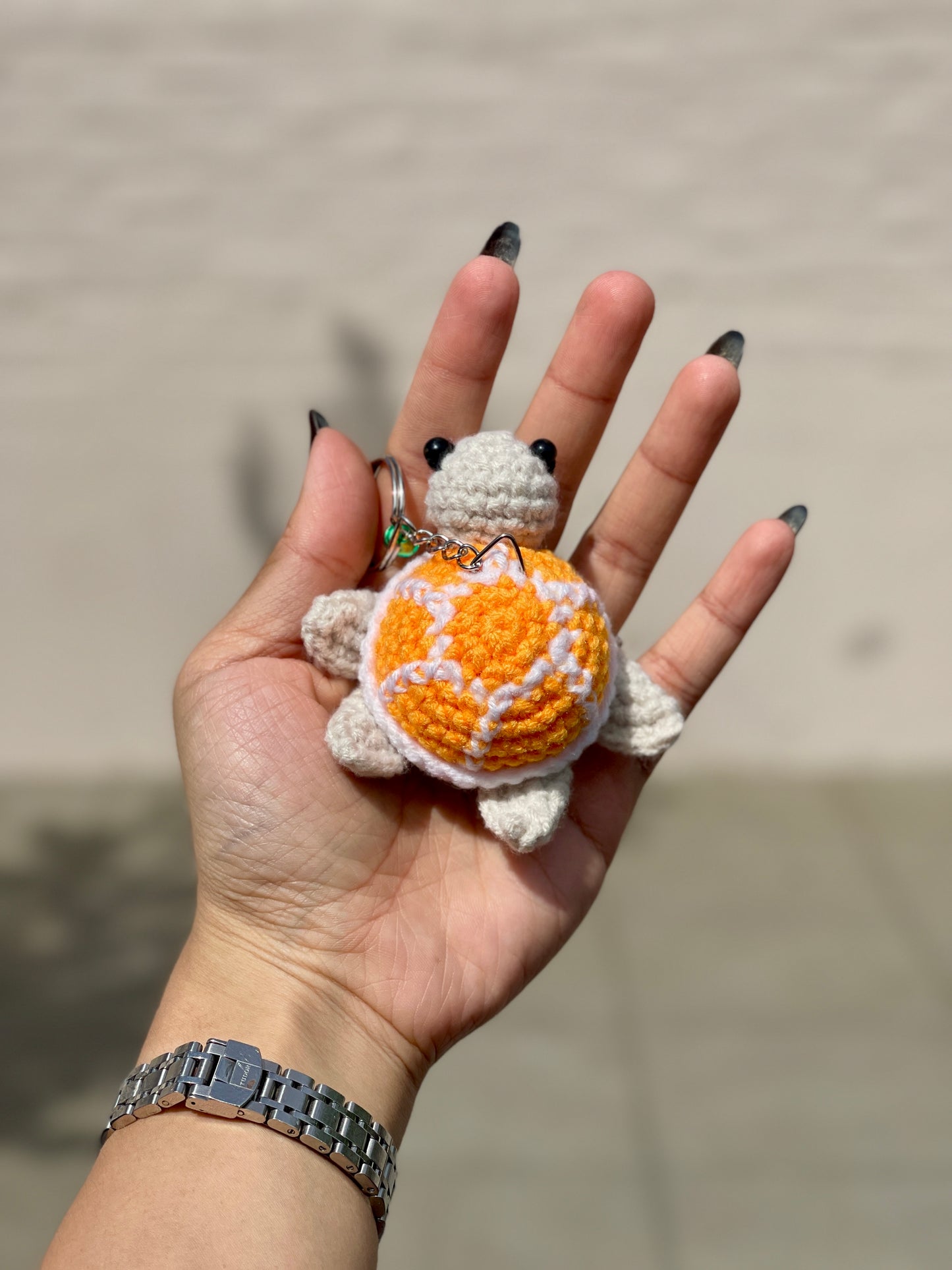 Sea Turtle Crochet Keychain