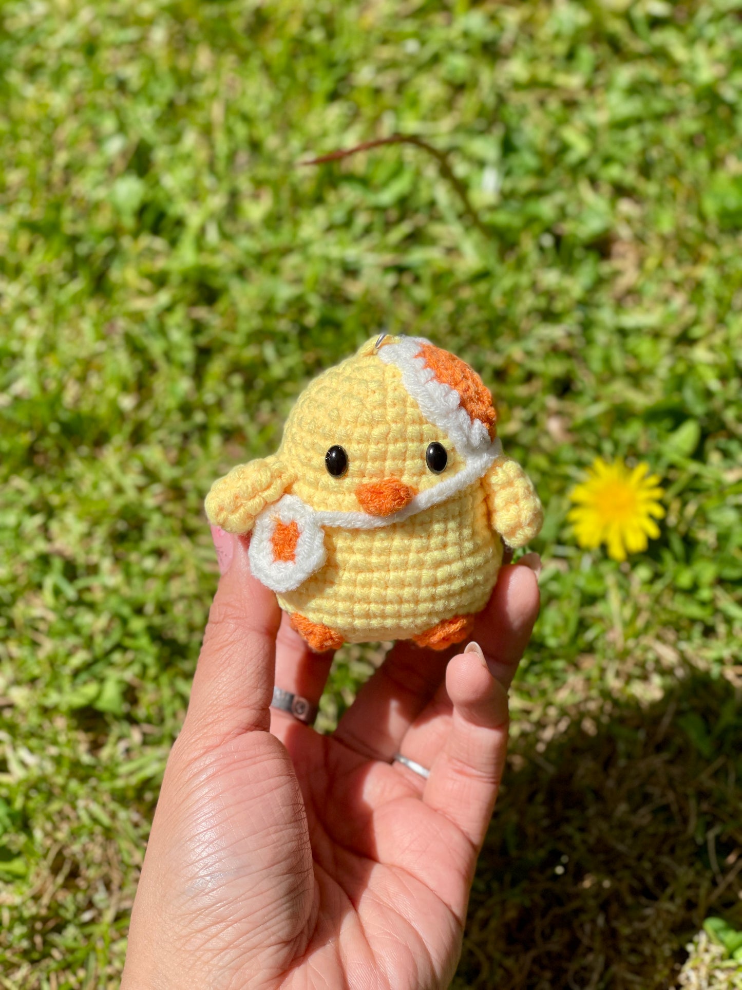 Little Booty Chick Crochet Keychain