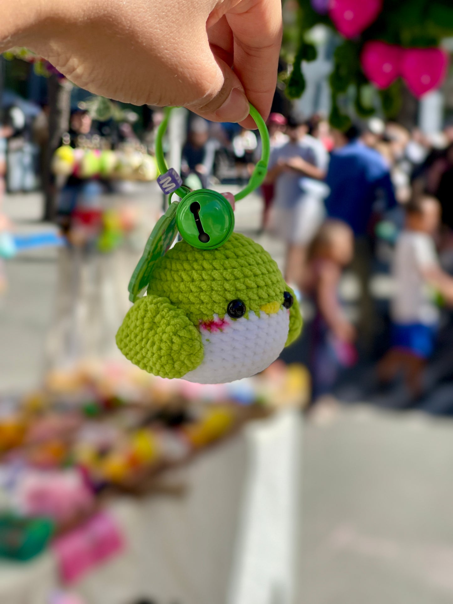 Baby Bird Ahgase Crochet Keychain