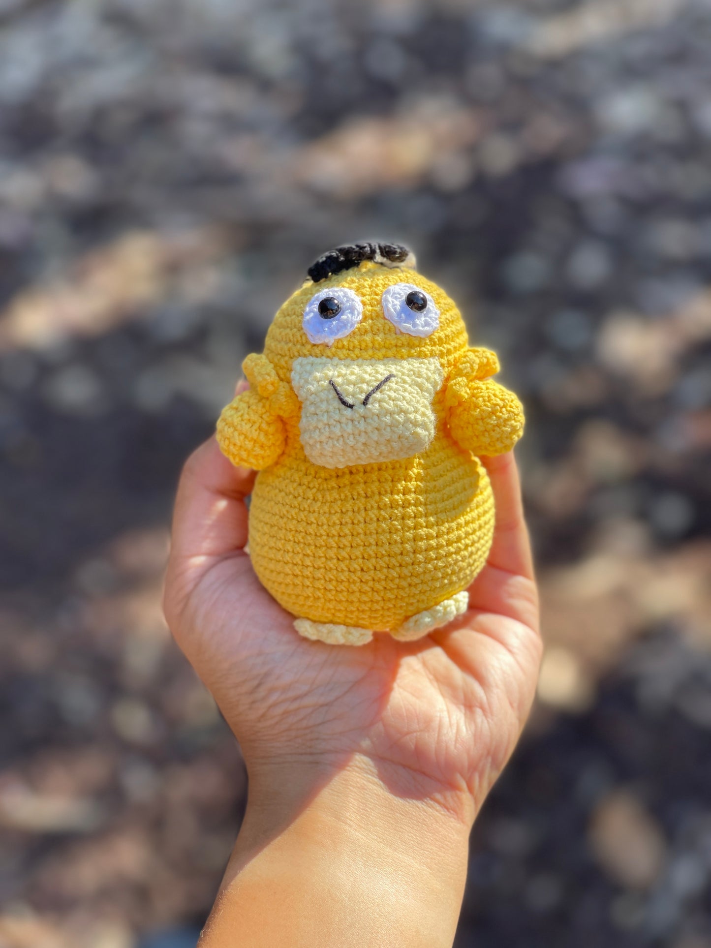 Big Psyduck Crochet Keychain