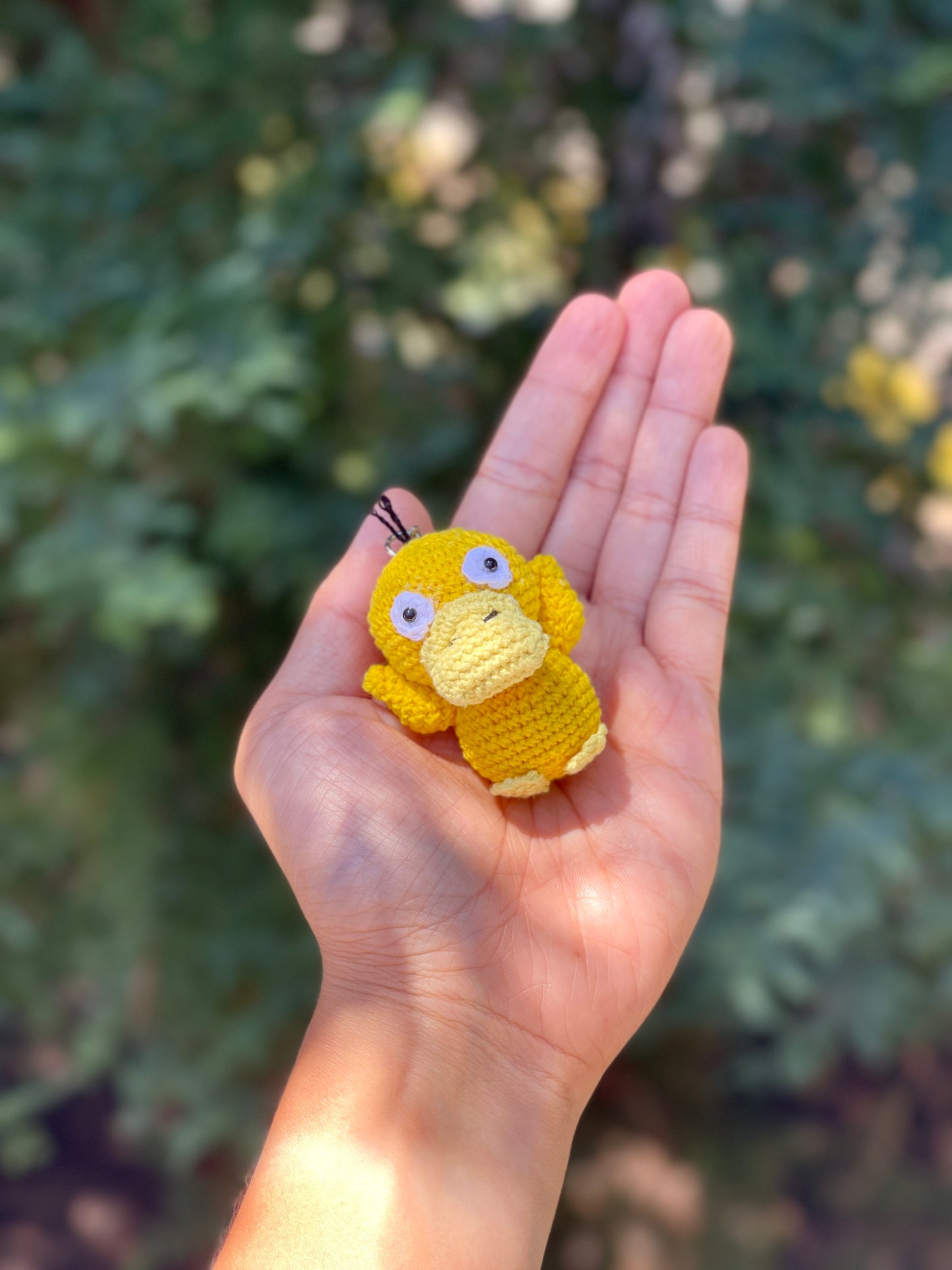 Psyduck Crochet Keychain