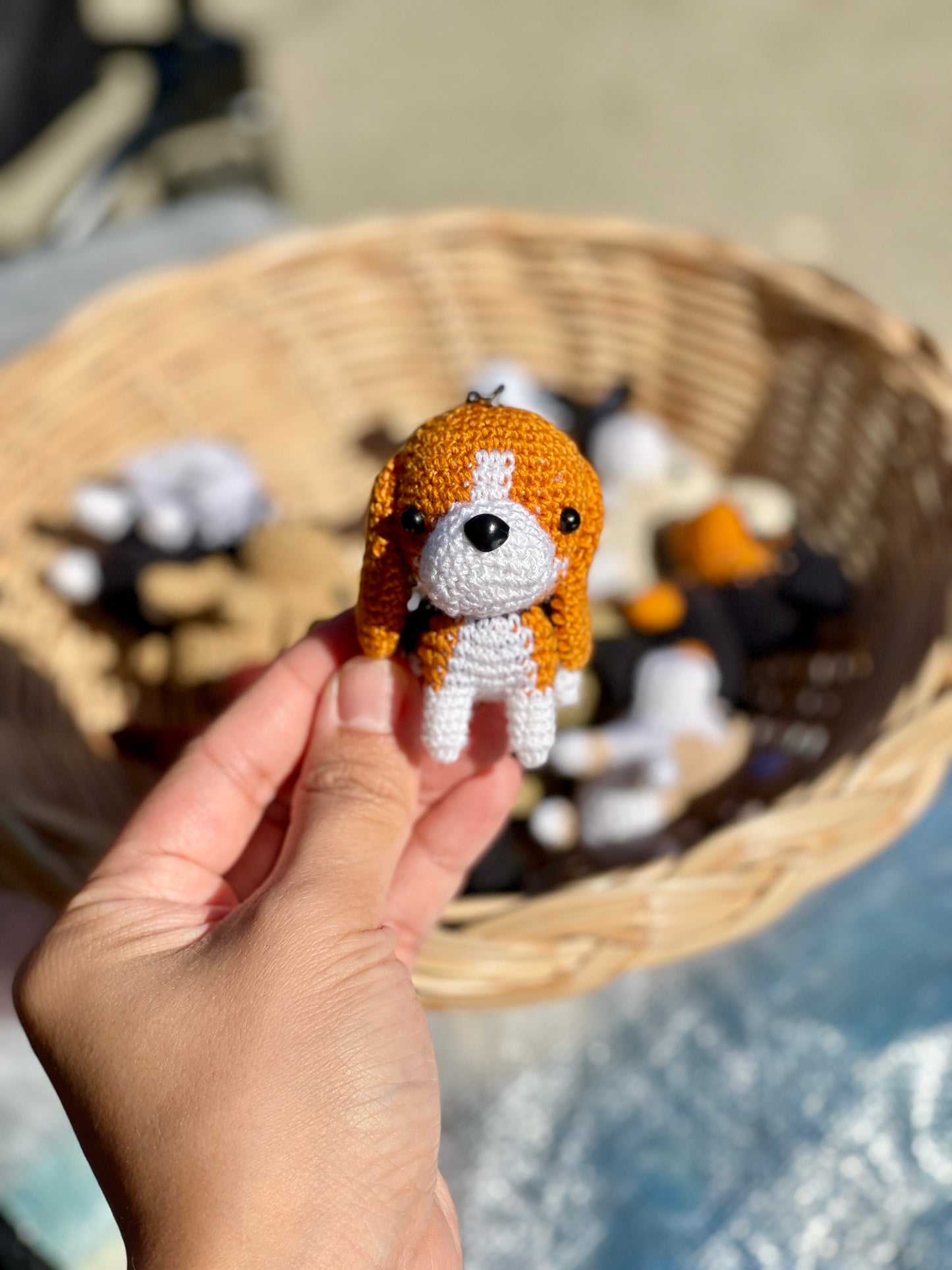 Dog crochet Keychain