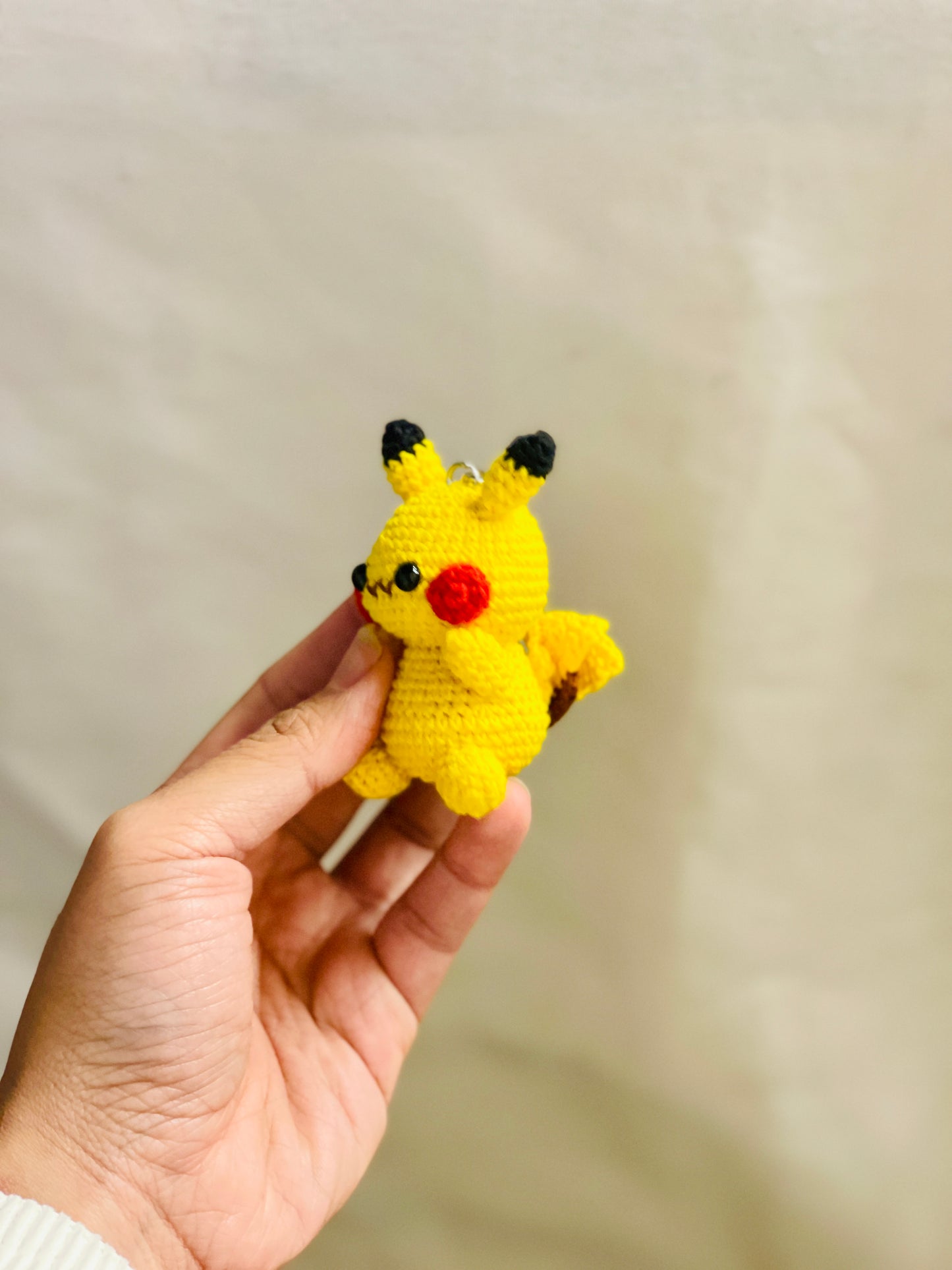 Small Pika Crochet Keychain