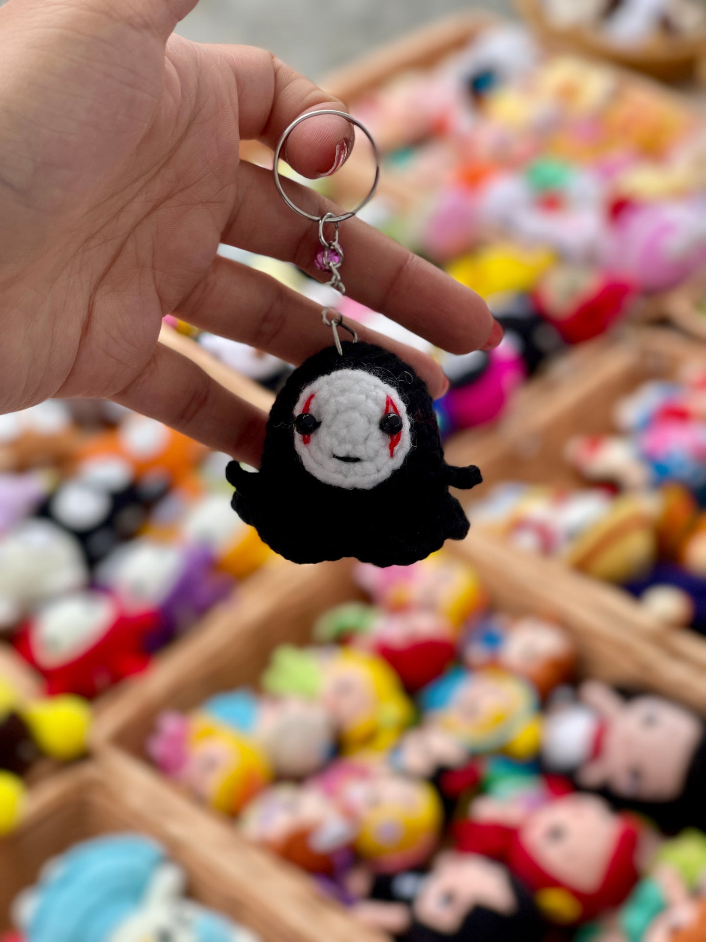 No-Face Spirited Away Crochet Keychain