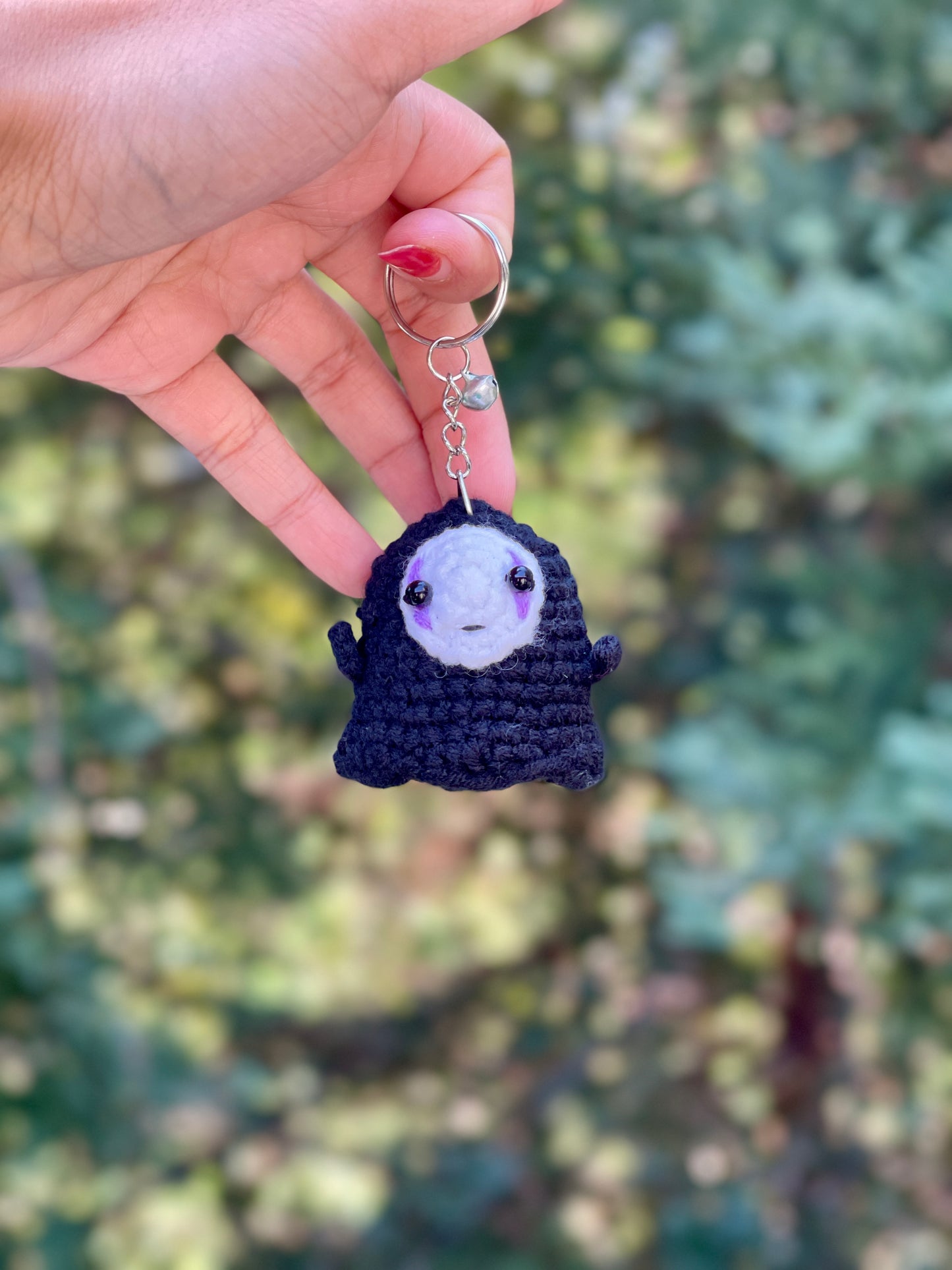 No-Face Spirited Away Crochet Keychain
