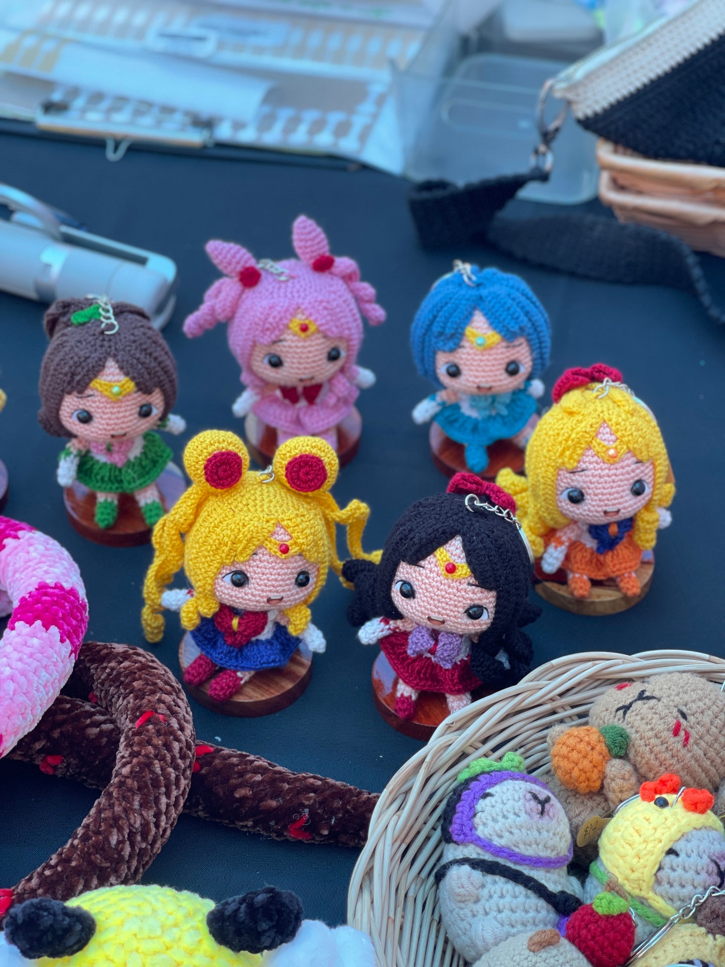 Magical Warrior Crochet Keychain