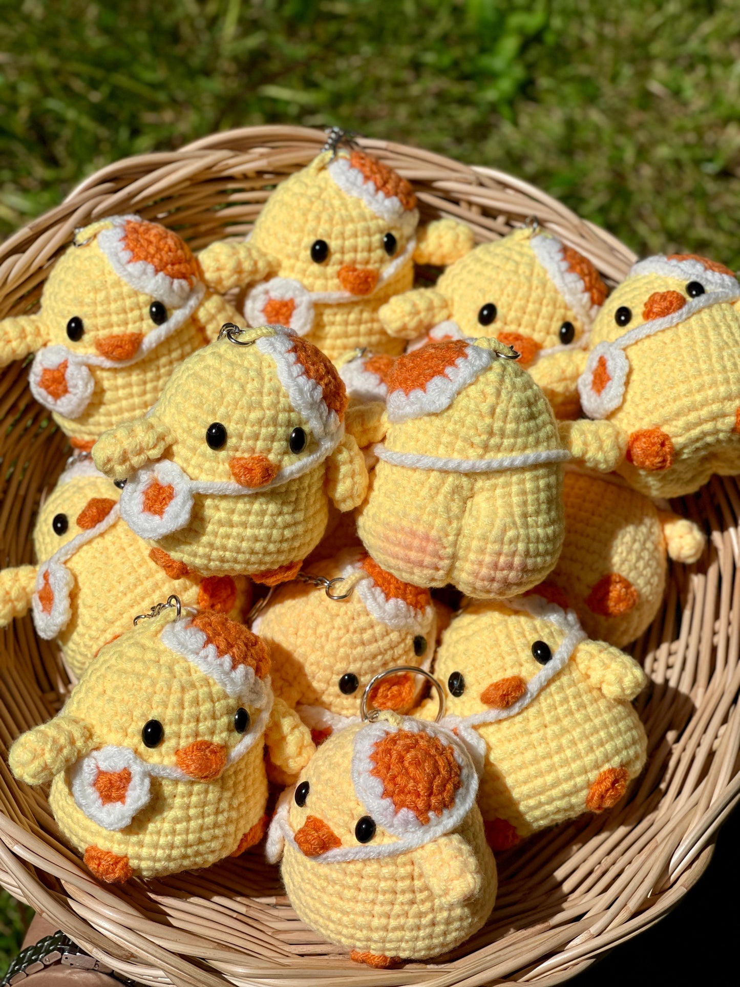 Little Booty Chick Crochet Keychain