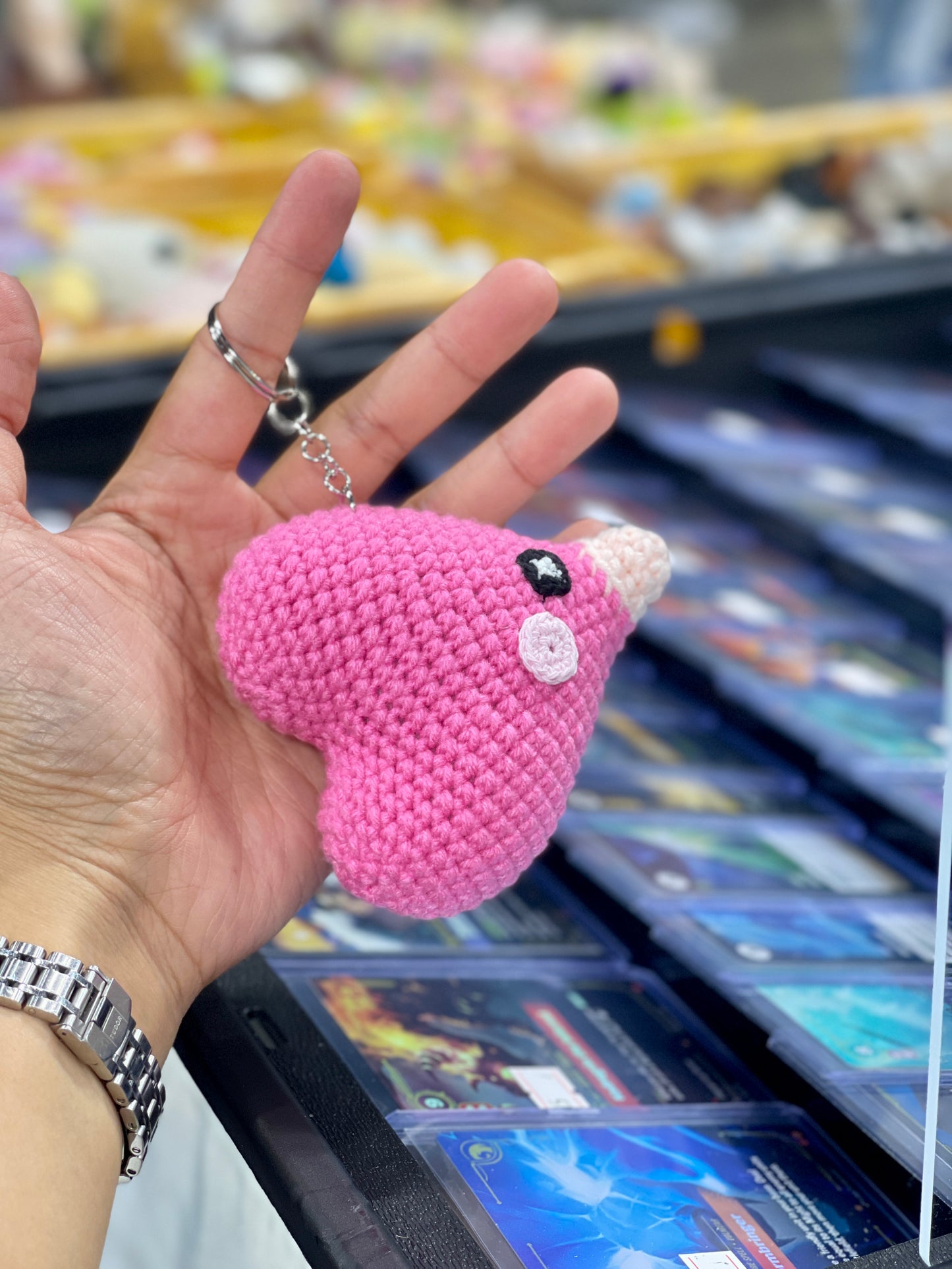 Luvdisc Pokemon Crochet Keychain