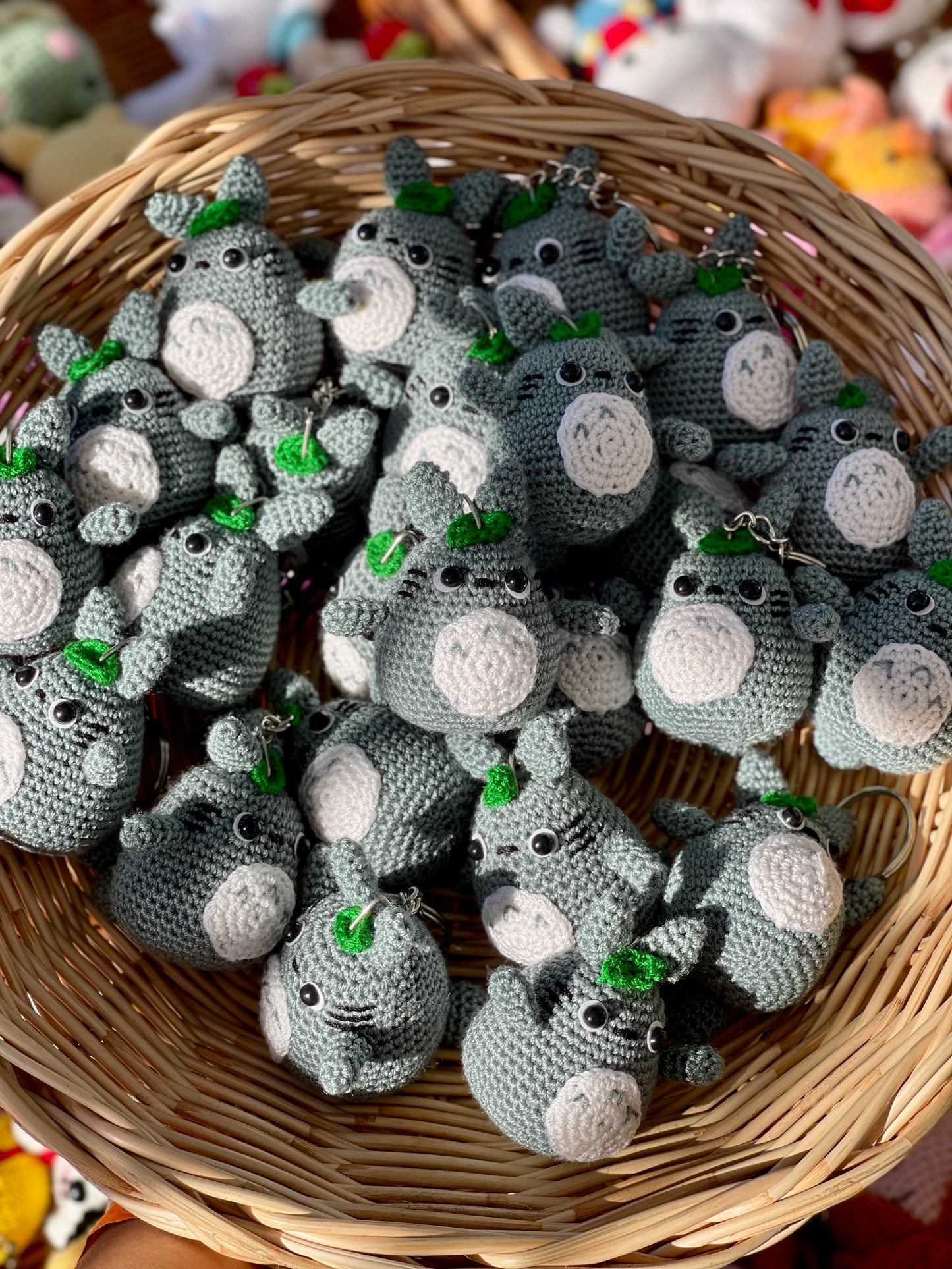 Small Totoro Crochet Keychain