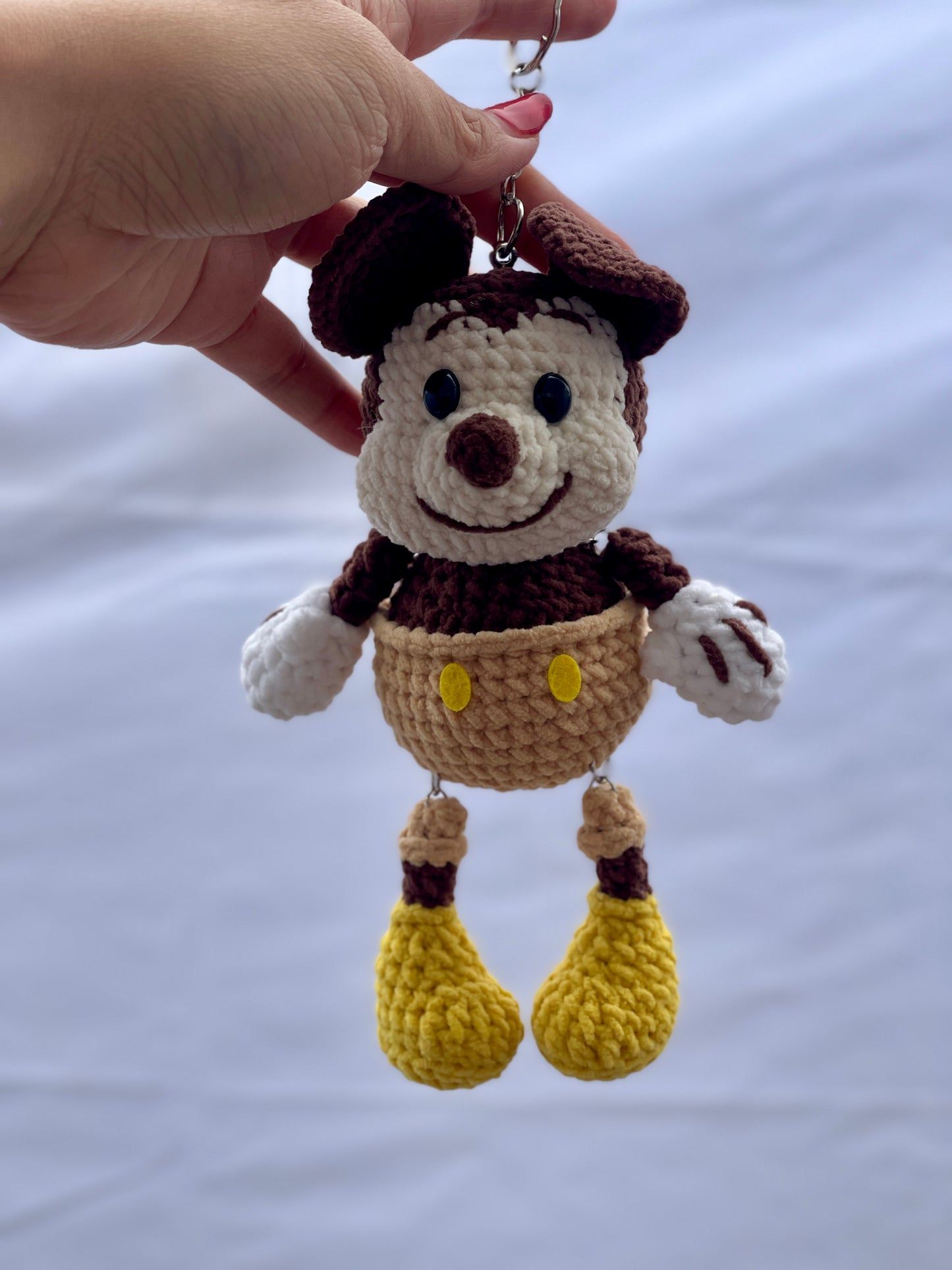 Mickey Mouse Crochet Keychain