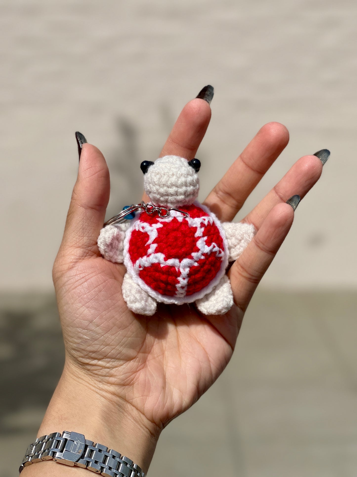Sea Turtle Crochet Keychain