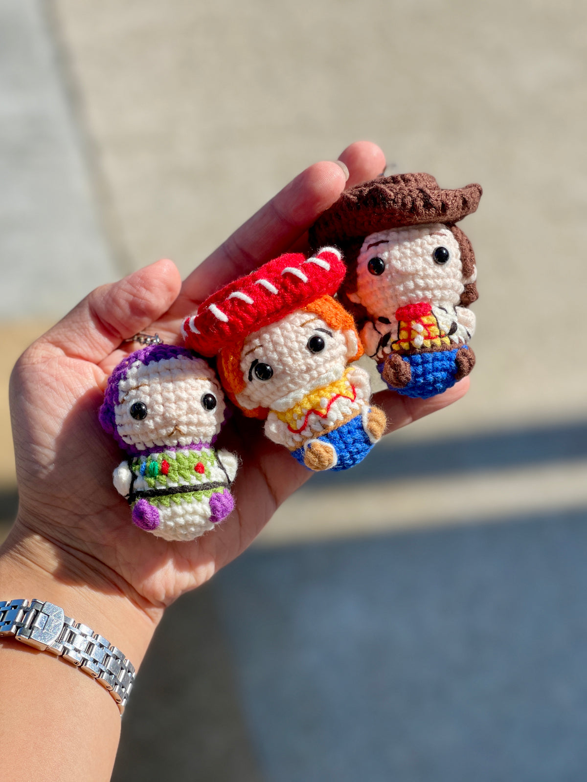 Toy Story Crochet Keychain