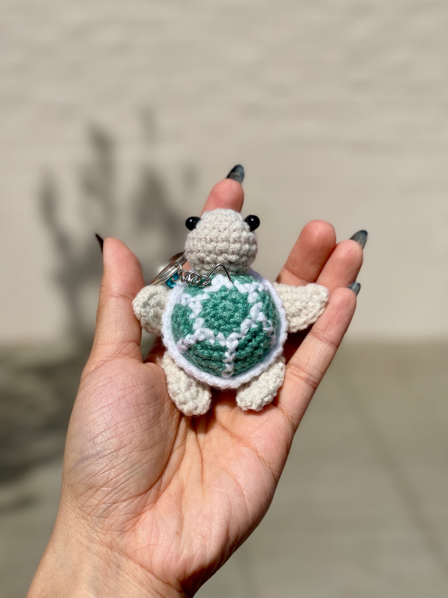 Sea Turtle Crochet Keychain