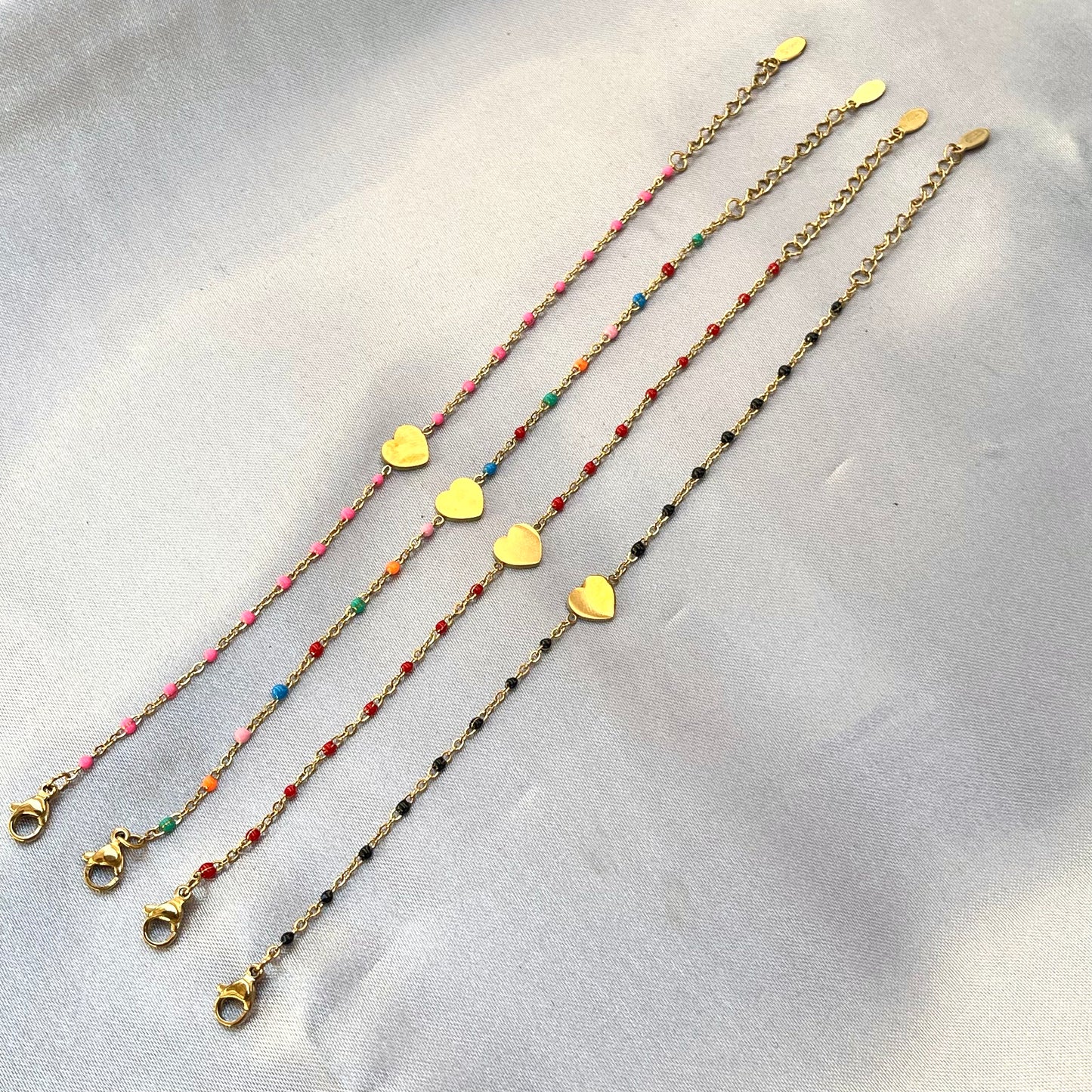 Heart Color Dot Bracelet