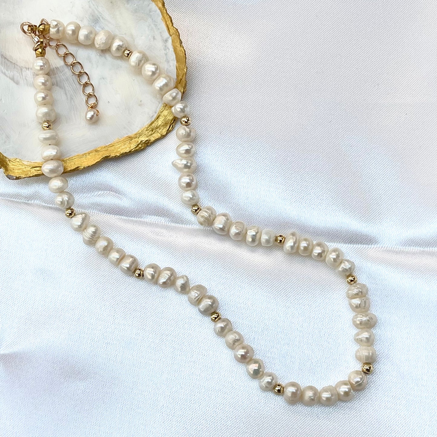 Dahlia Pearl Necklace