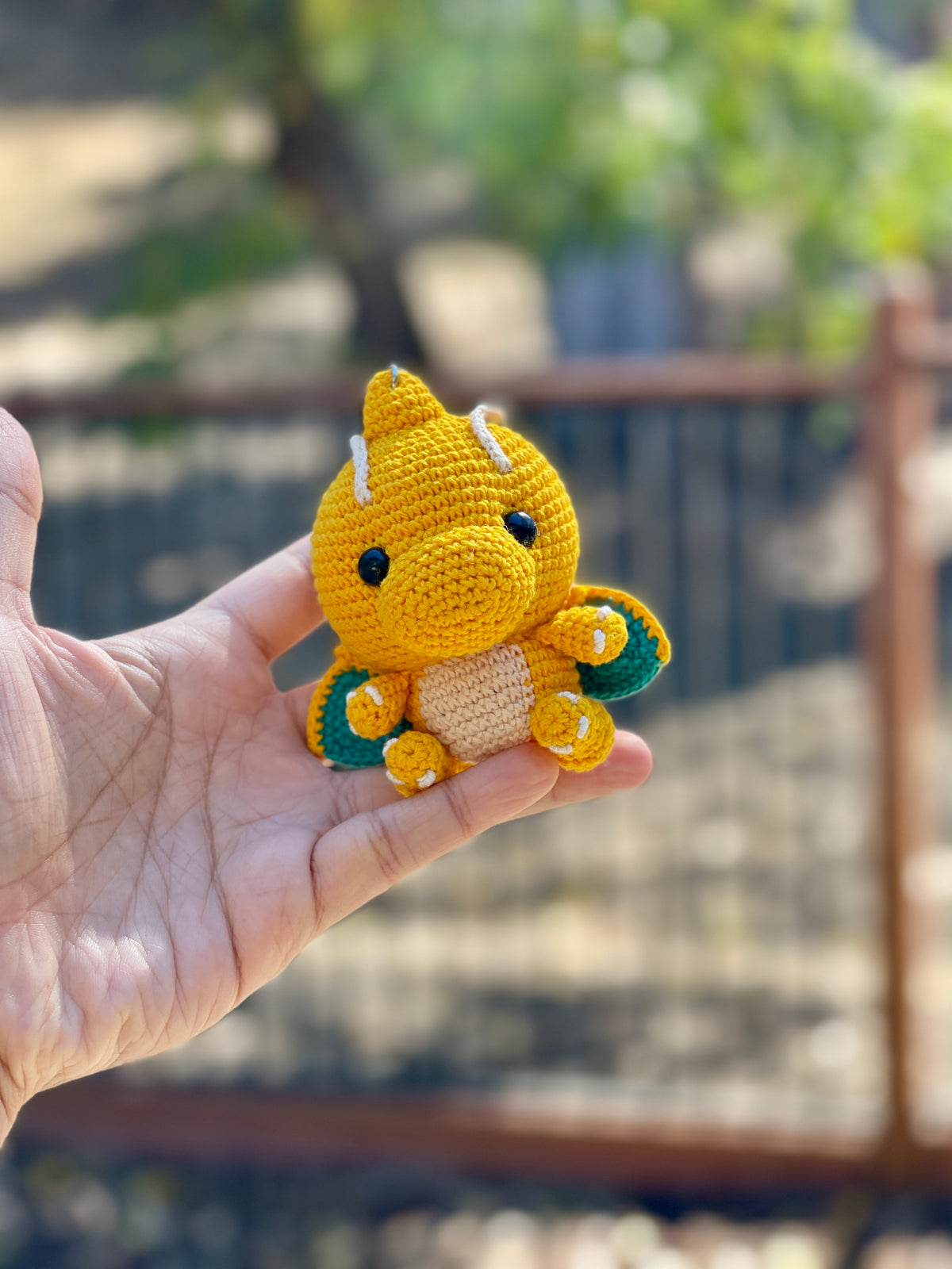 Dragonite Crochet Keychain