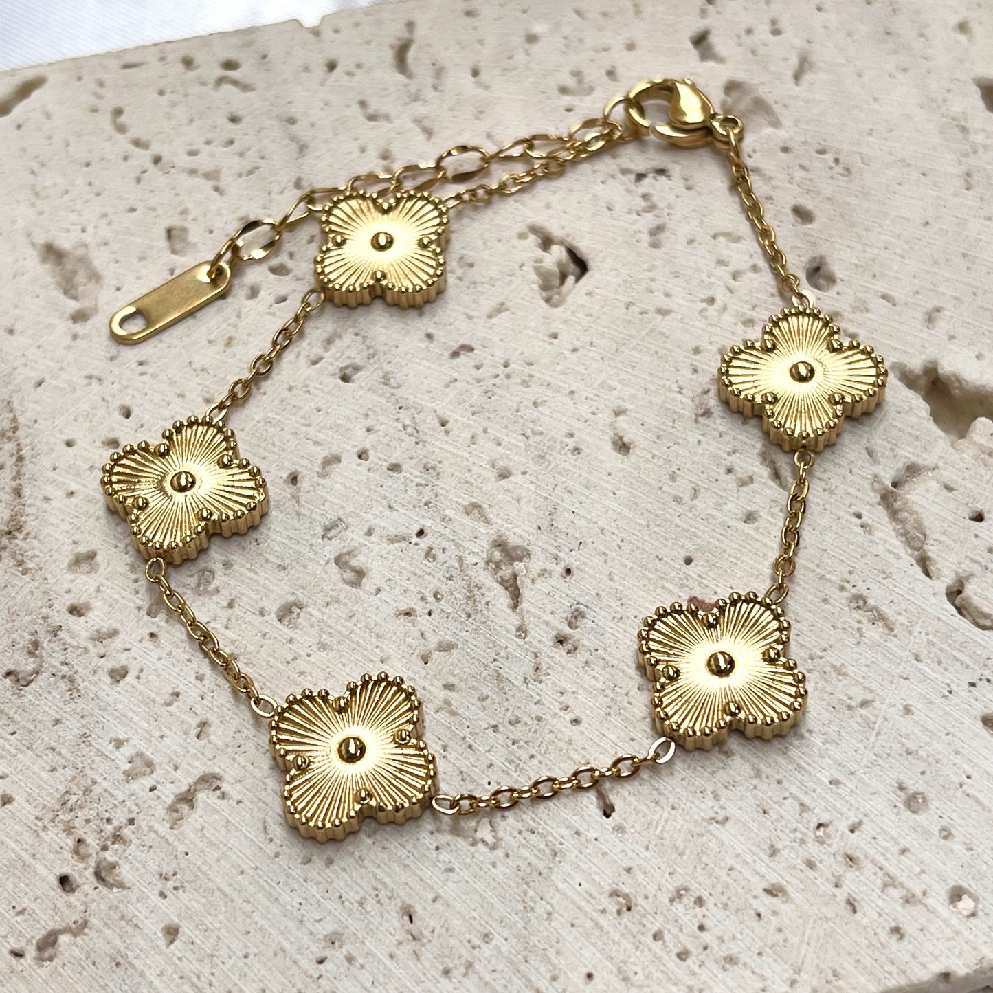 Gold Clover Bracelet