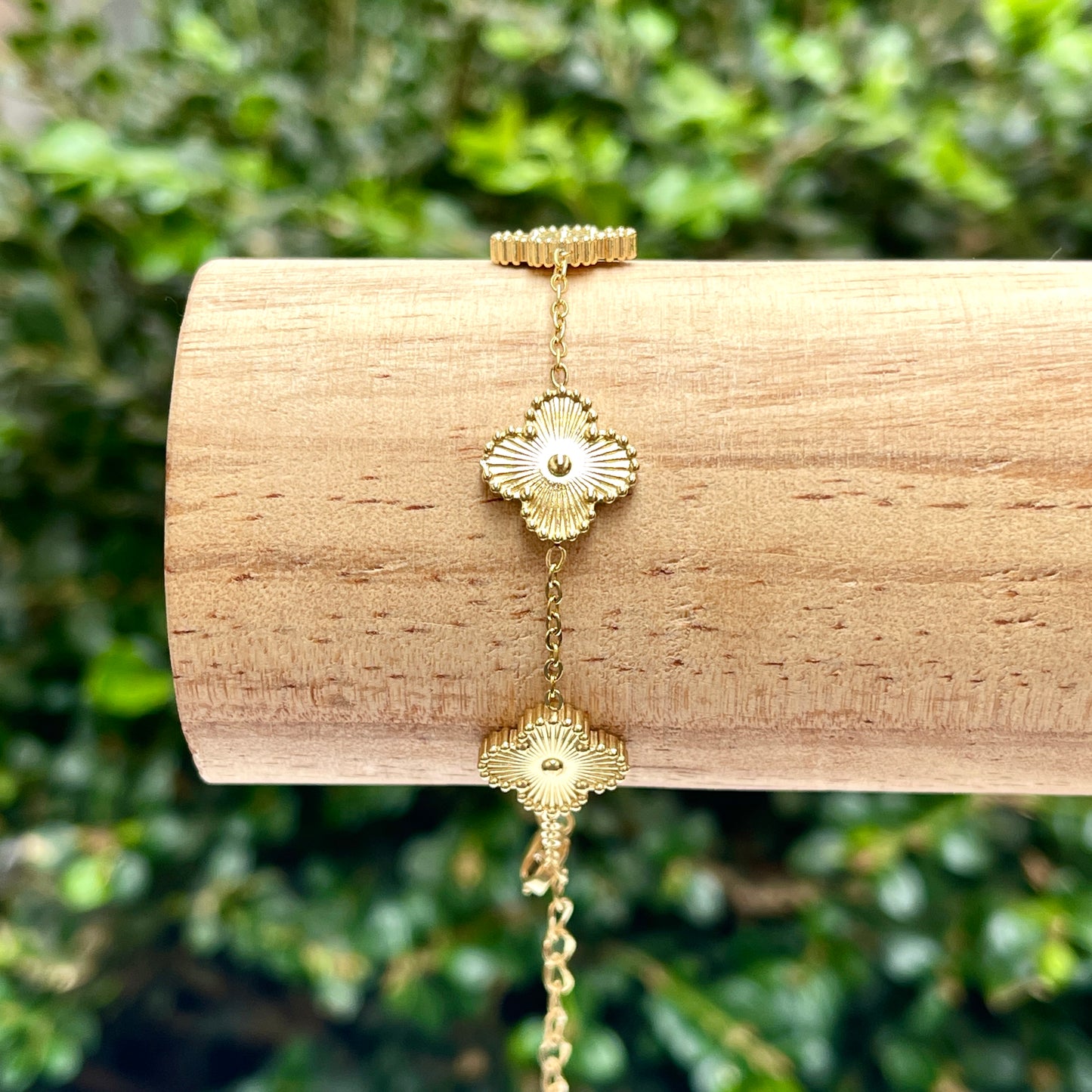 Gold Clover Bracelet