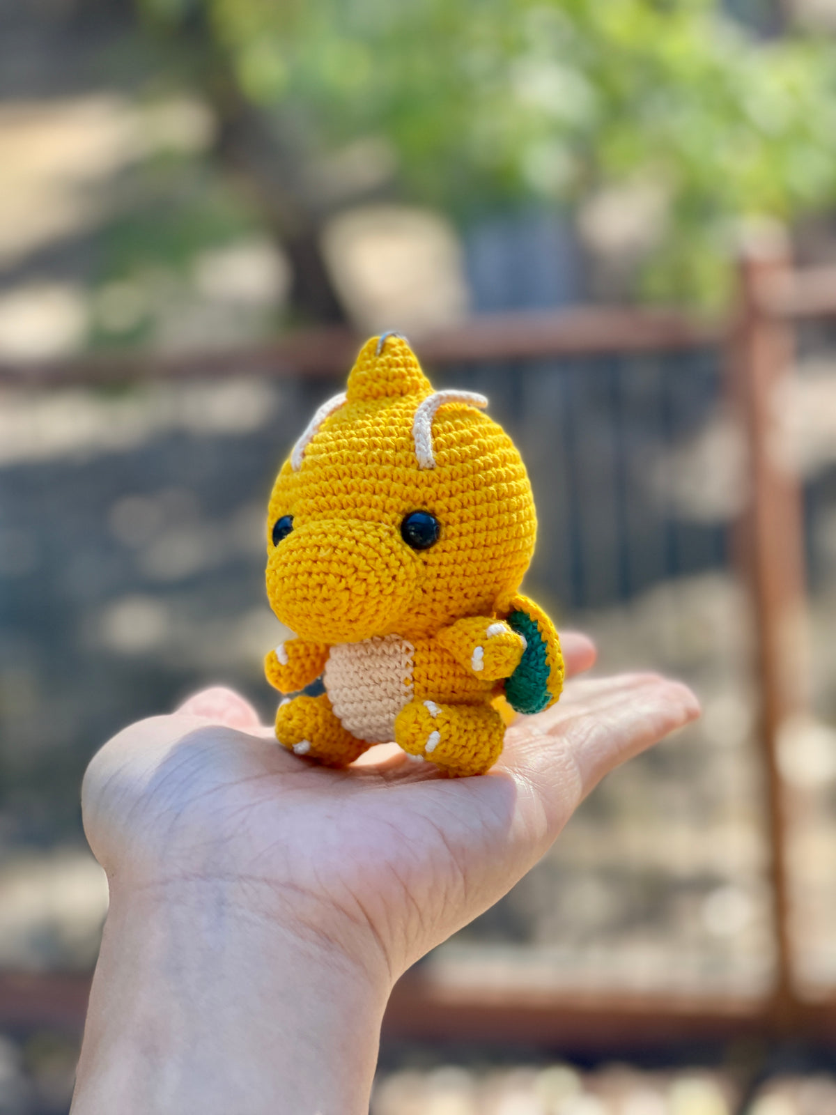 Dragonite Crochet Keychain