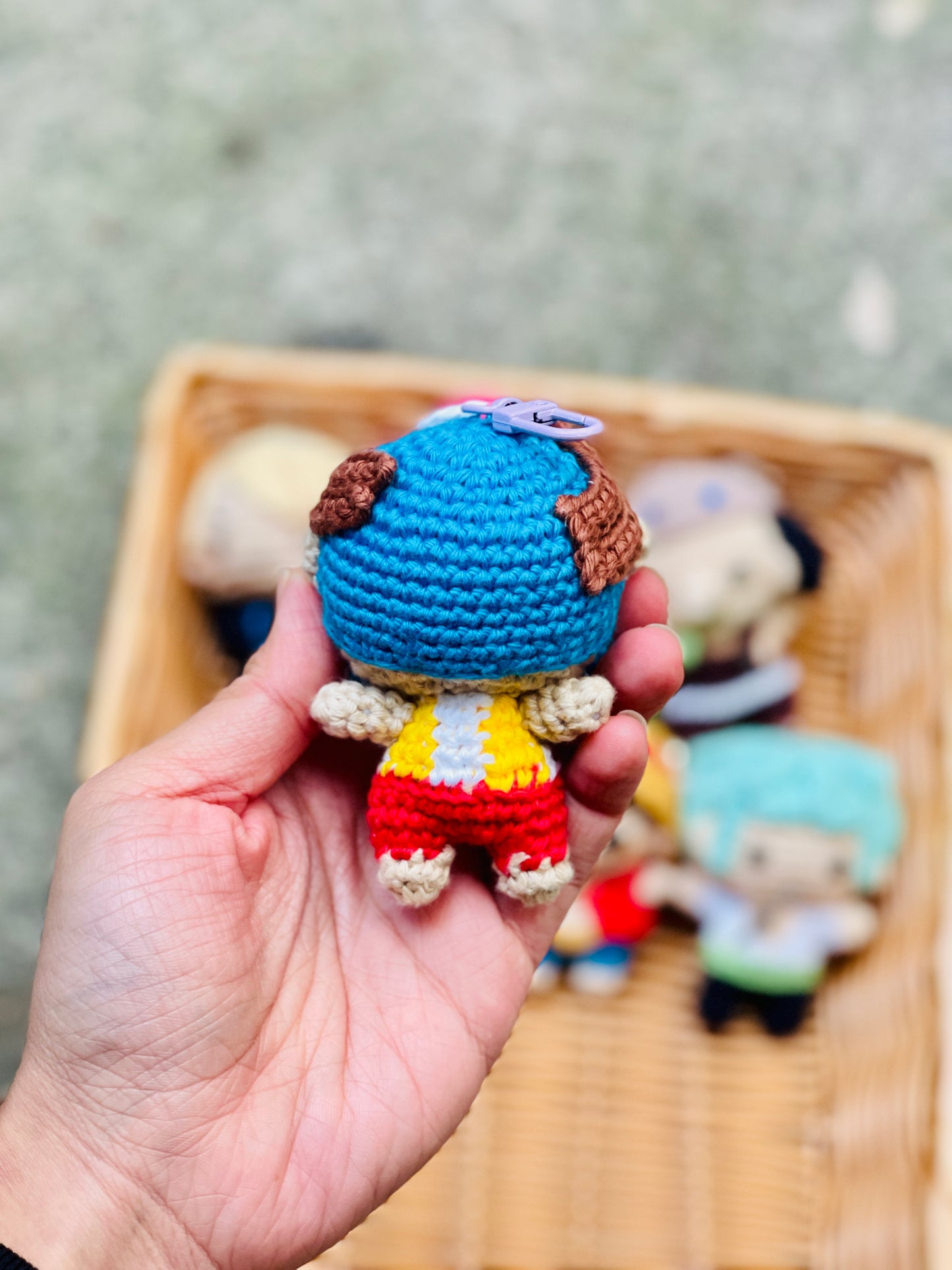 Small One Piece Collection Crochet Keychain