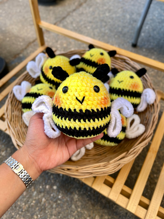 Fluffy Bee Crochet Doll