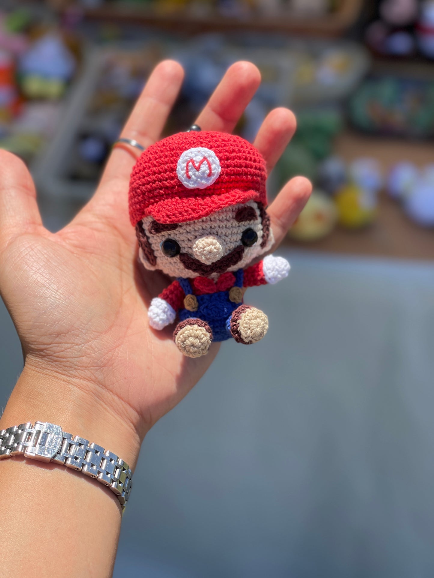 Small Mario Crochet Keychain