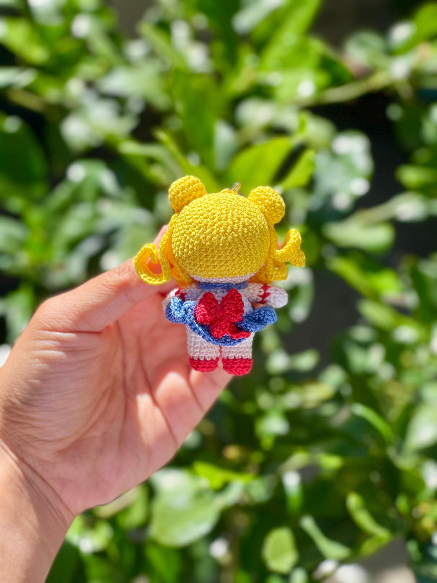Sailor Moon DMC Tread Crochet Keychain