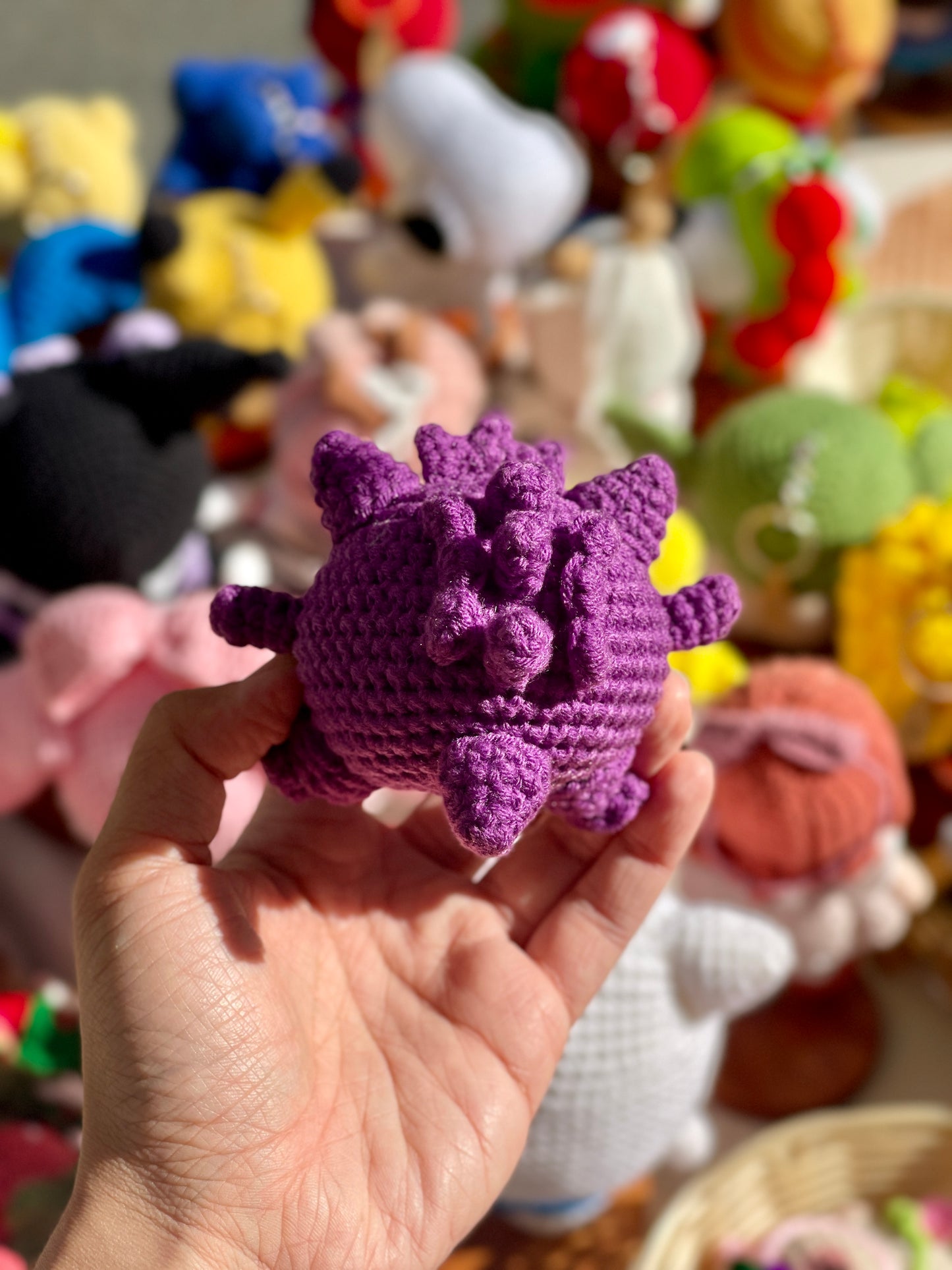 Gengar Crochet Keychain