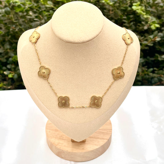 Gold Clover Necklace