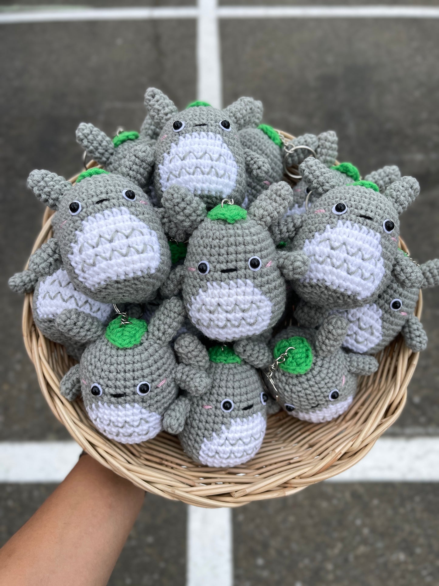 Totoro Crochet Doll Keychain