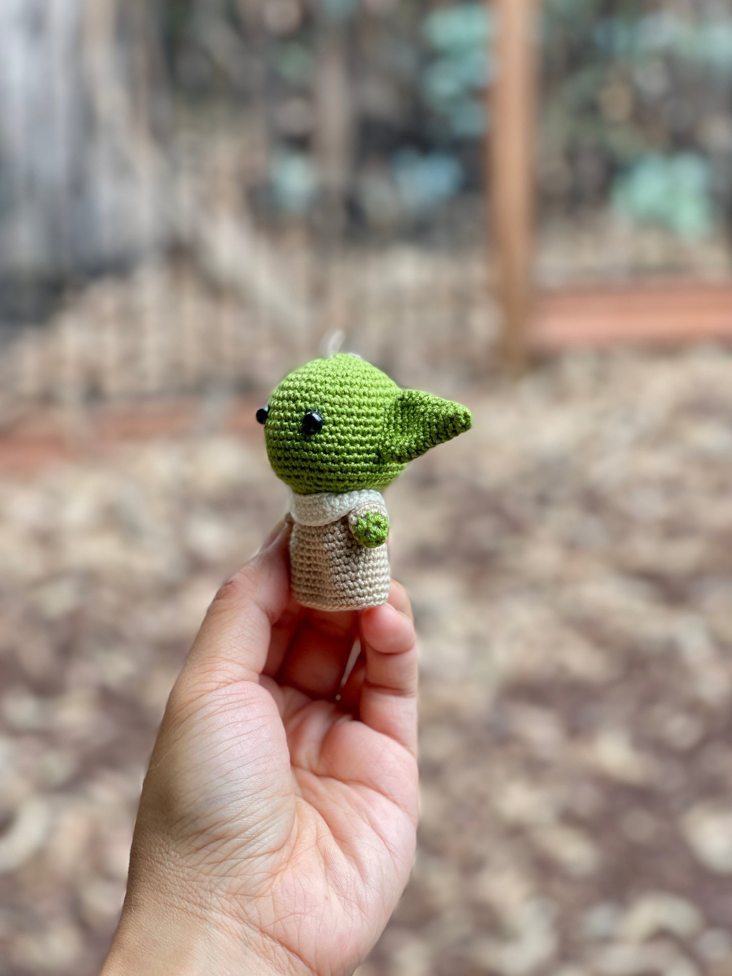 Baby Yoda Crochet Keychain