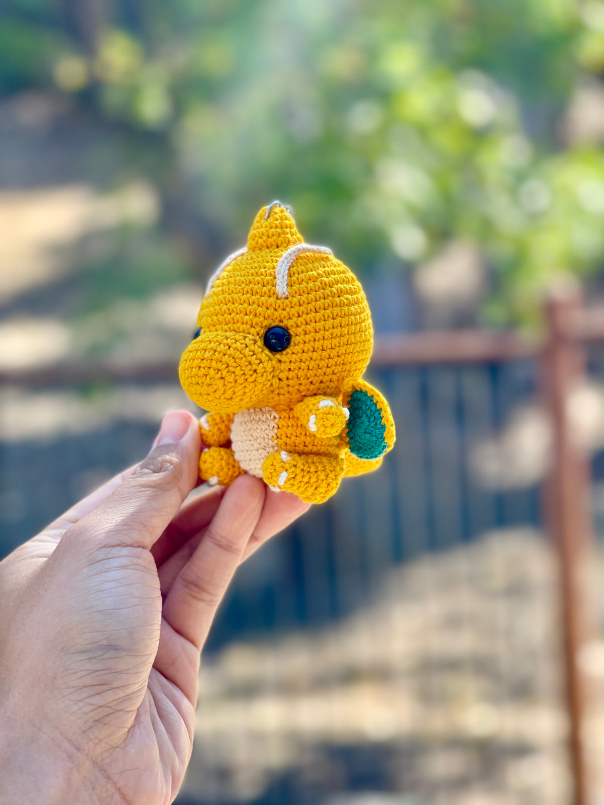 Dragonite Crochet Keychain