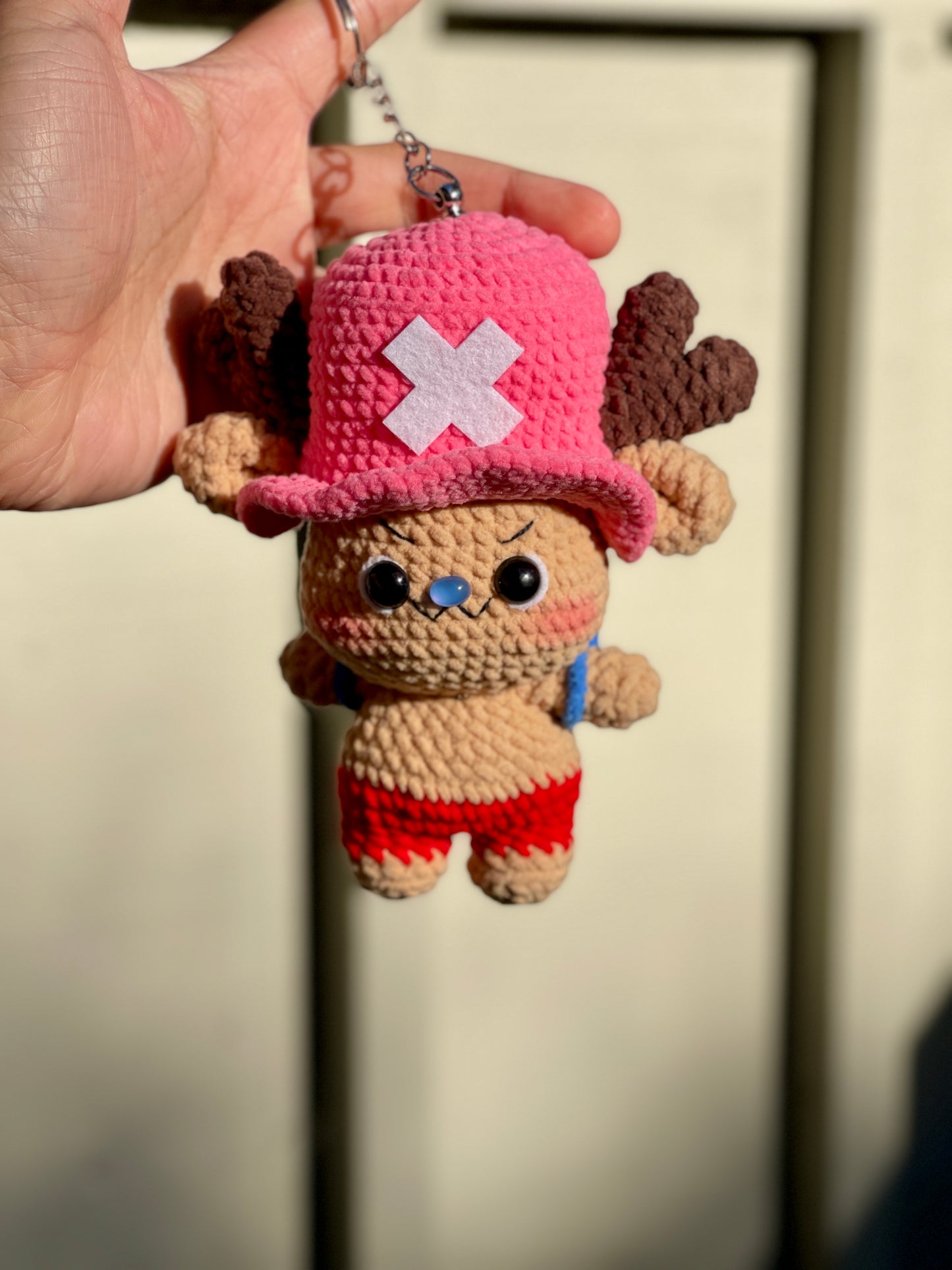 Soft and Chubby Chopper Crochet Keychain